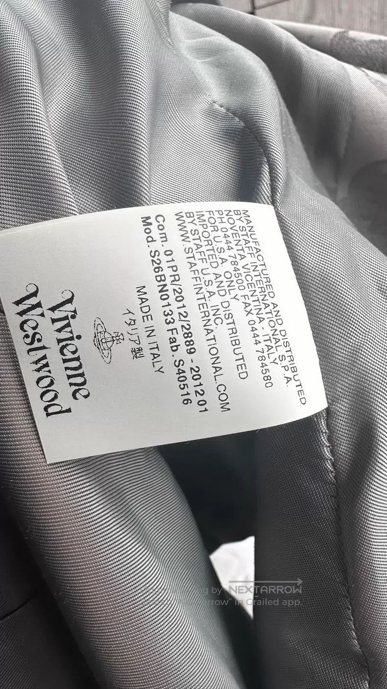 Vivienne Westwood Vivienne Westwood Silver Jacquard Blazer Size M / US 6-8 / IT 42-44 - 8 Thumbnail