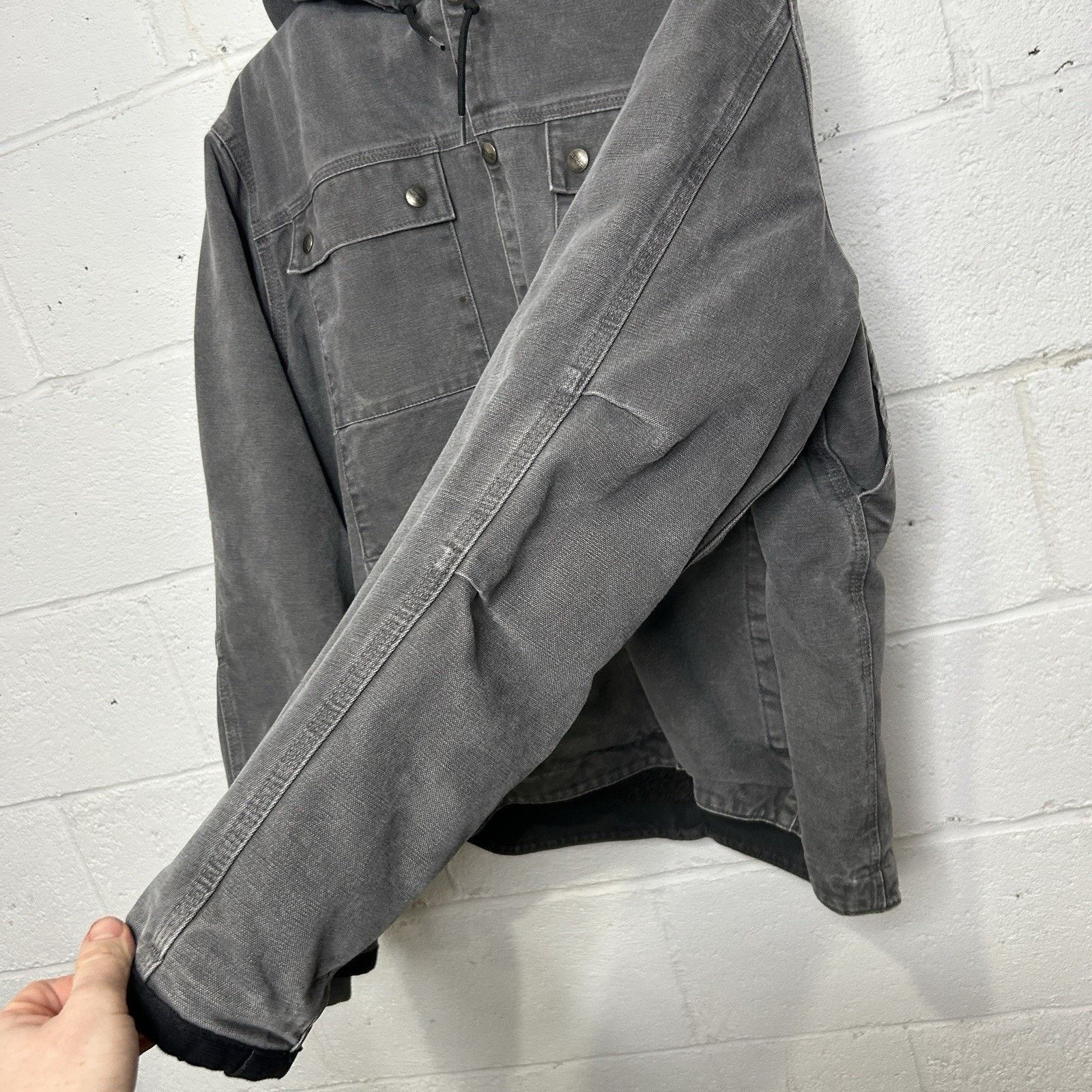 Carhartt Y2K Carhartt Sherpa-Lined Multi-Pocket Jacket “Gravel” J284 Size US M / EU 48-50 / 2 - 9 Thumbnail