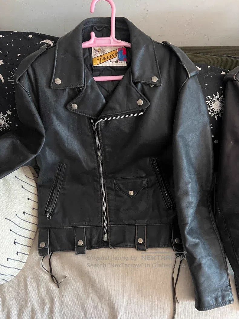 Schott Schott NYC 609 Black Leather Jacket Size US M / EU 48-50 / 2 - 2 Thumbnail