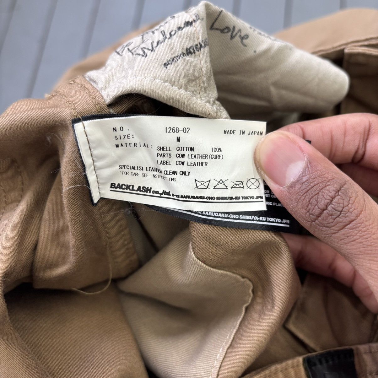 Isamu Katayama Backlash Leather Repair Bootcut Pants Size US 31 - 8 Thumbnail