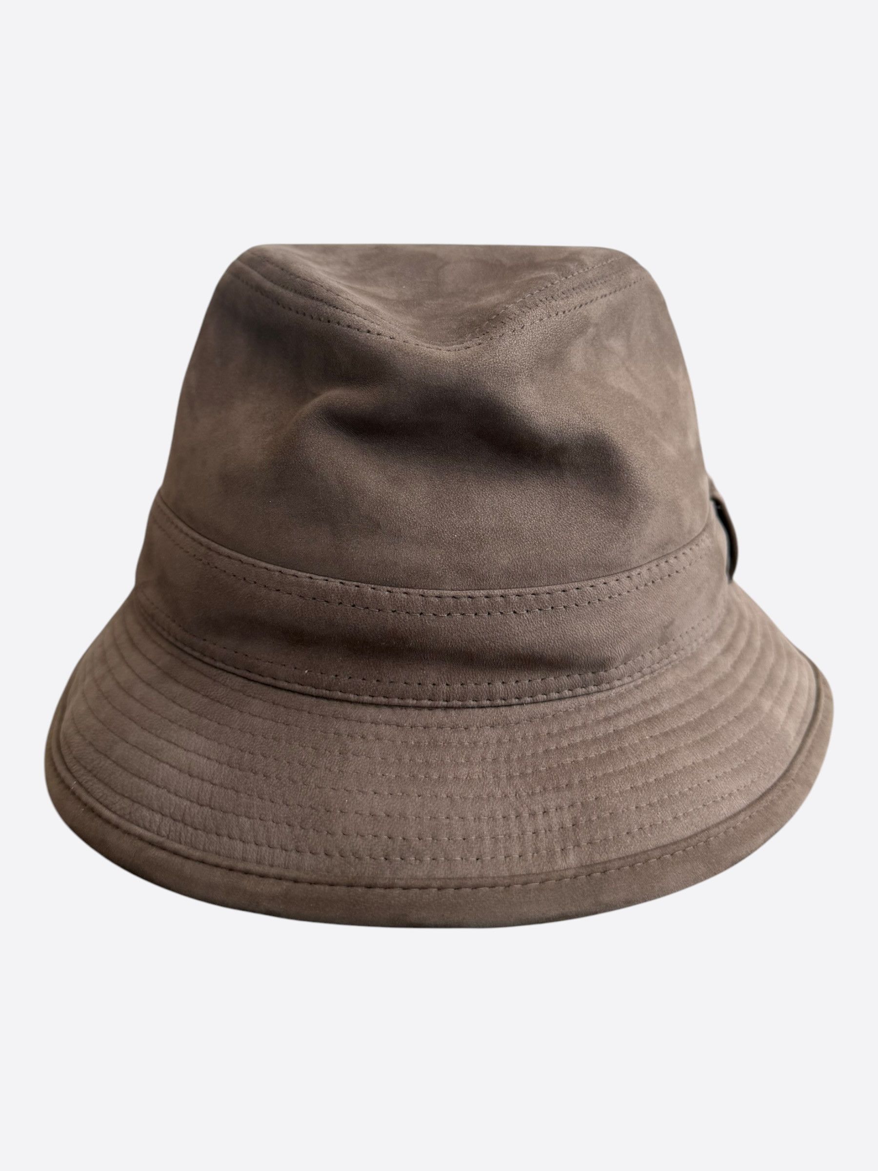 Hermes Hermes Brown Suede Fedora Size ONE SIZE - 1 Thumbnail