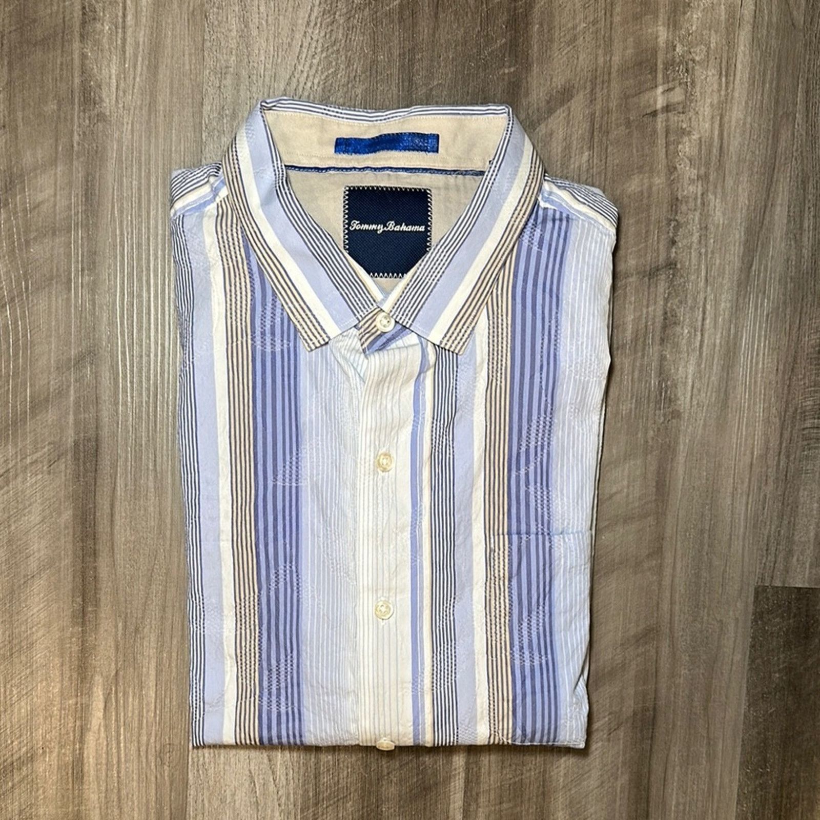 Tommy Bahama Tommy Bahama Silk Blend Striped Floral Long Sleeve - XL Size US XL / EU 56 / 4 - 1 Thumbnail