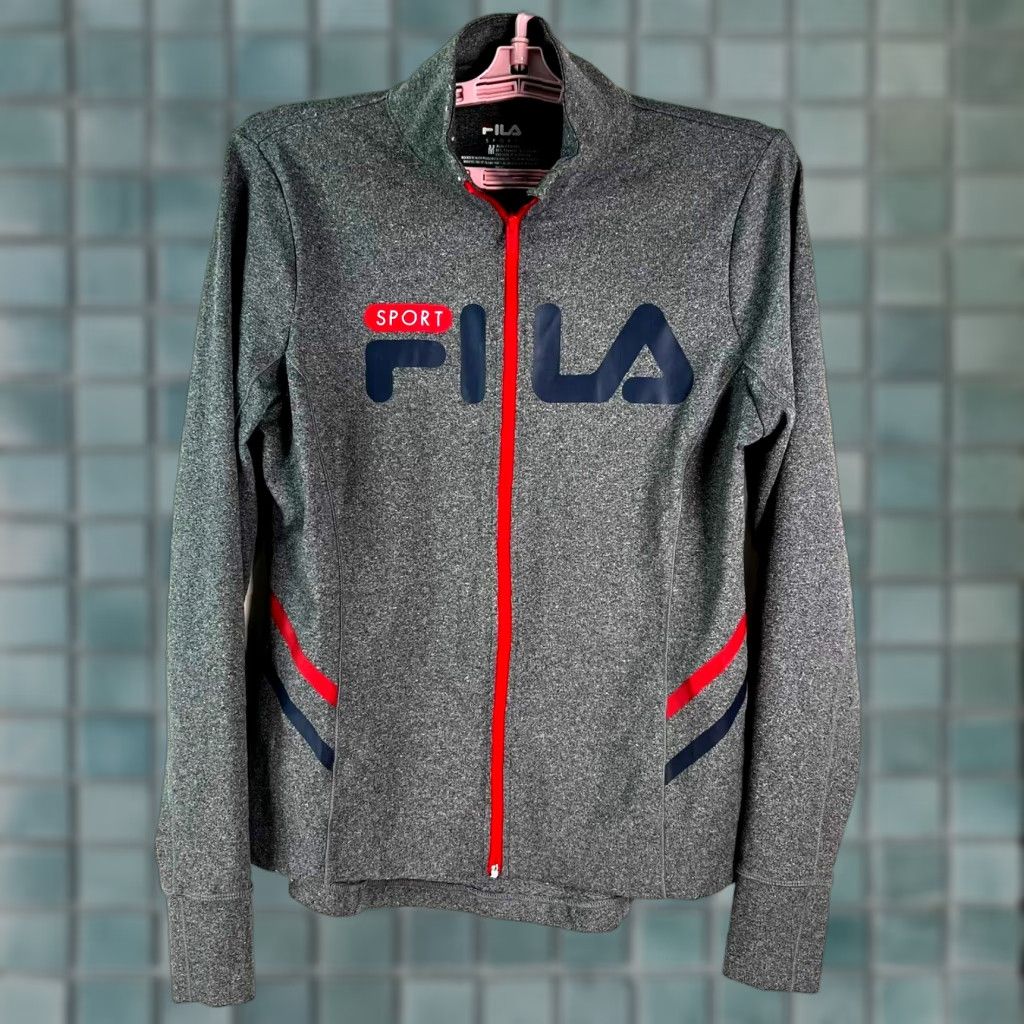 Fila Fila Sport Mens Jacket Gray Full Zip Long Sleeve Size M Size US M / EU 48-50 / 2 - 1 Thumbnail