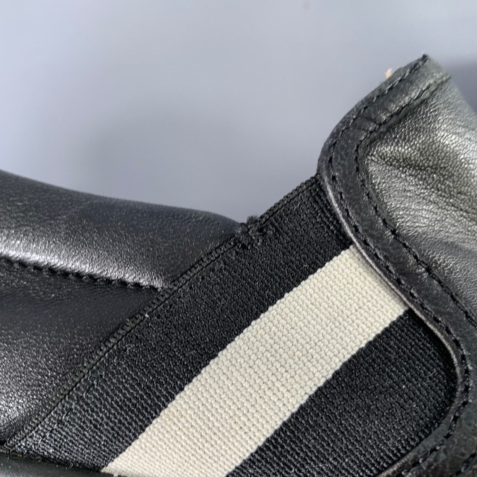 Bally BALLY Size 9.5 Black White Stripe Leather Slip On Loafers Size US 9.5 / EU 42-43 - 9 Thumbnail