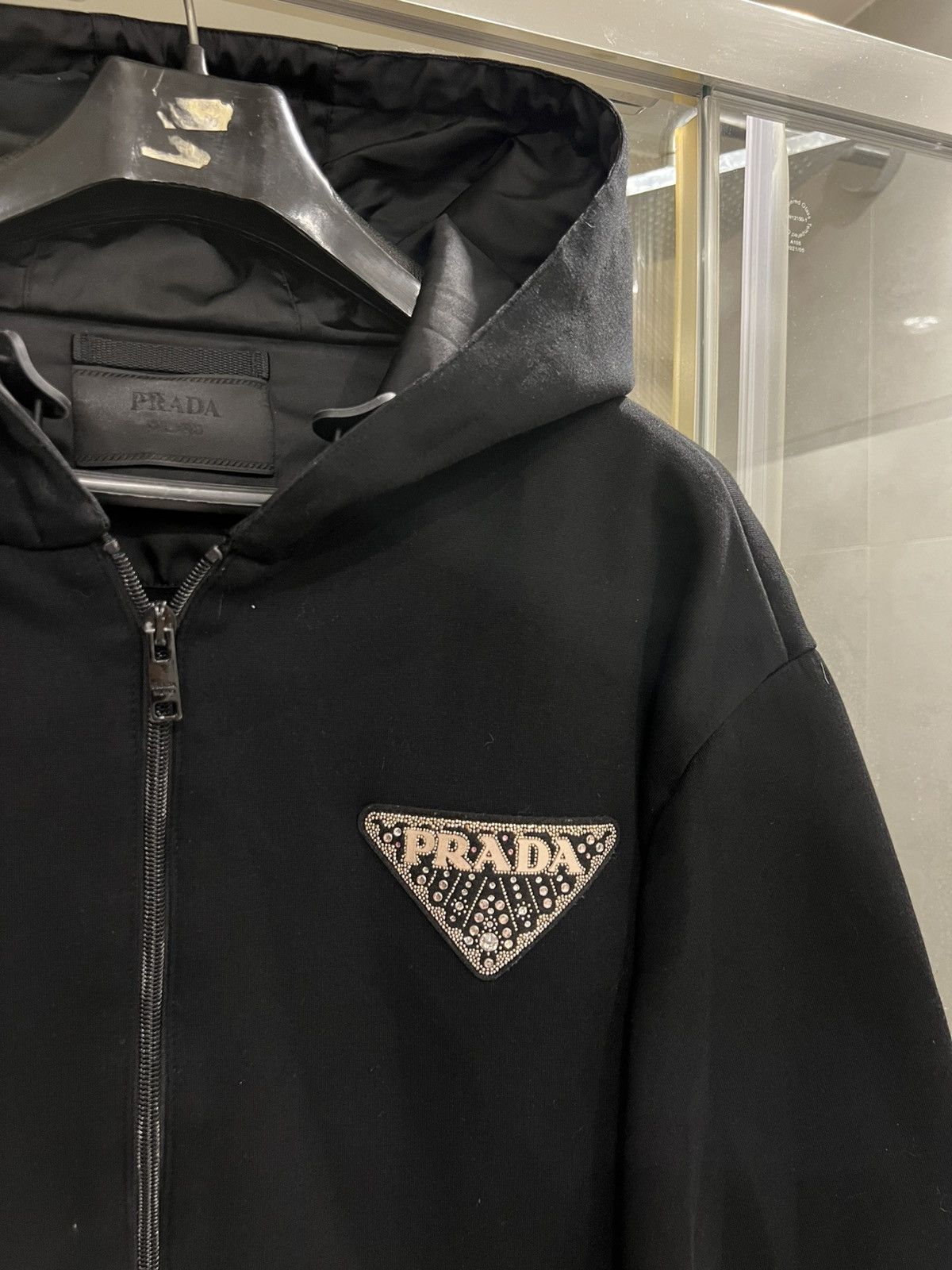 Prada Prada re-nylon zip hoodie Size US L / EU 52-54 / 3 - 3 Thumbnail