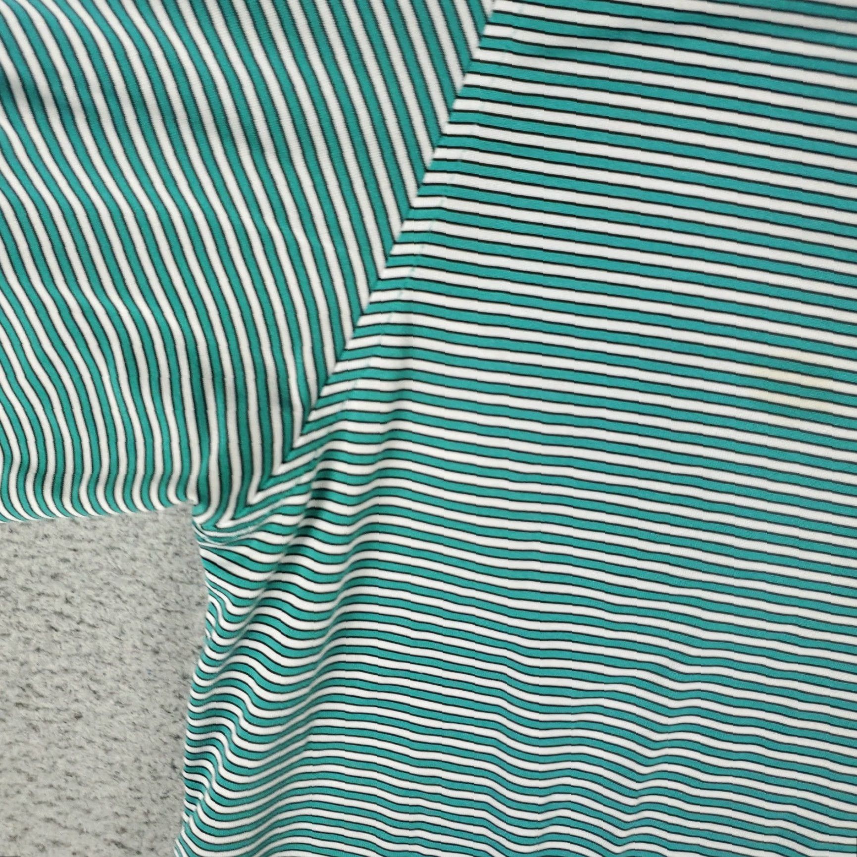 Footjoy FootJoy Polo Shirt Mens L Green Striped Short Sleeve Collared Button Logo Size US L / EU 52-54 / 3 - 3 Thumbnail