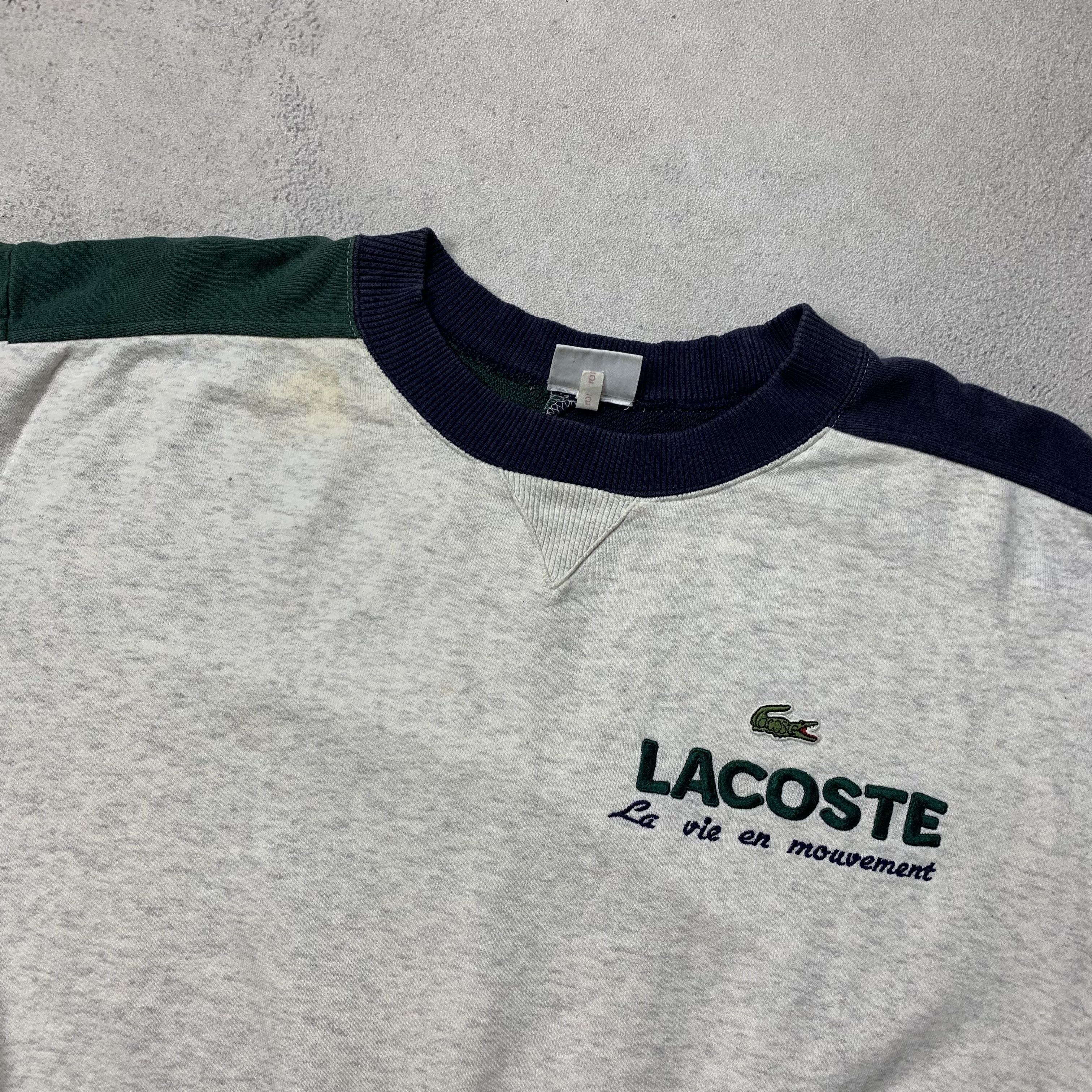 Lacoste Vintage 90s Lacoste Boxy Fit Oversized Sweatshirt Crewneck Size US M / EU 48-50 / 2 - 6 Thumbnail