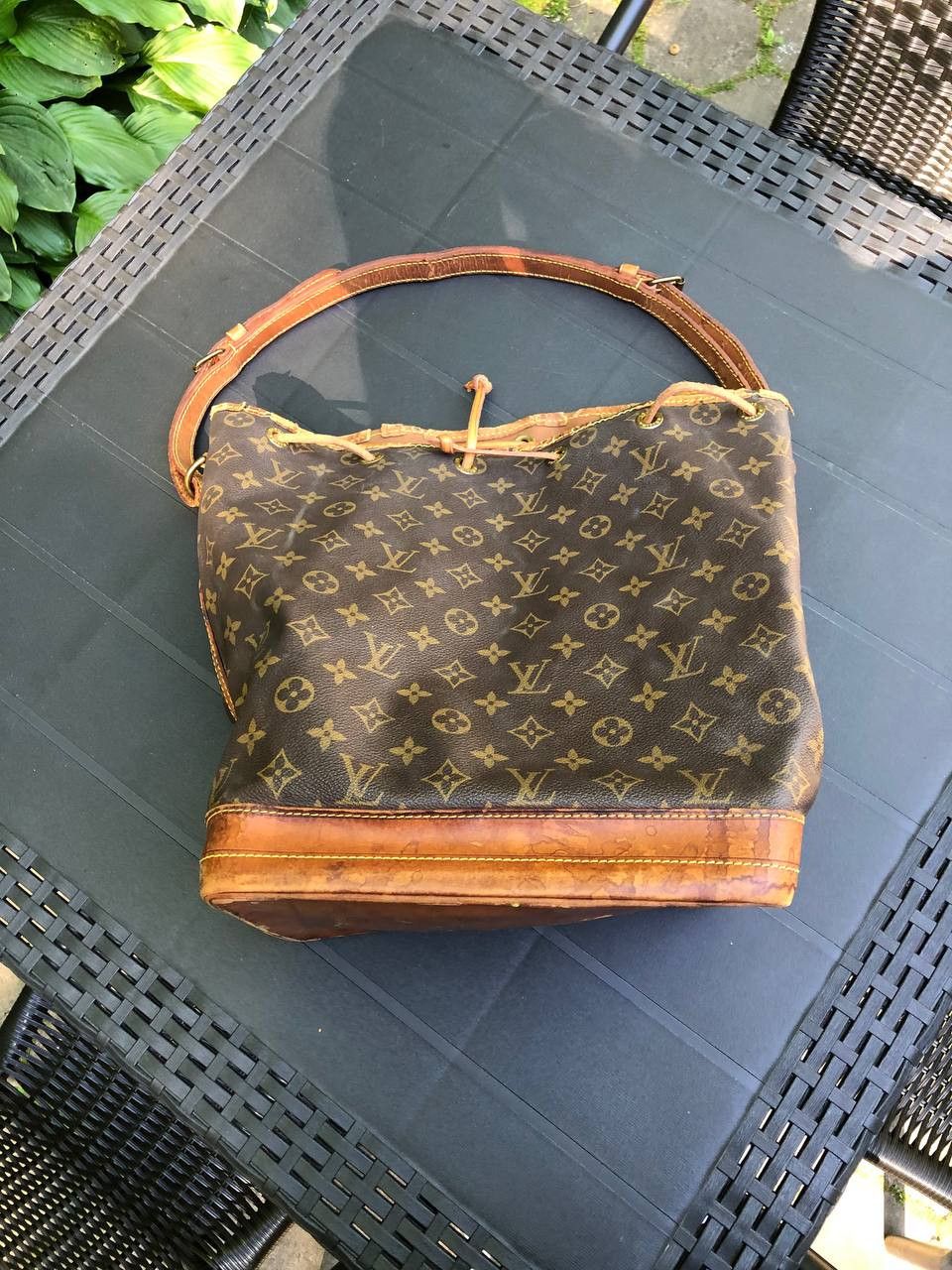 Vintage Louis Vuitton Bag LV Monogram Petit Noe Shoulder Bag