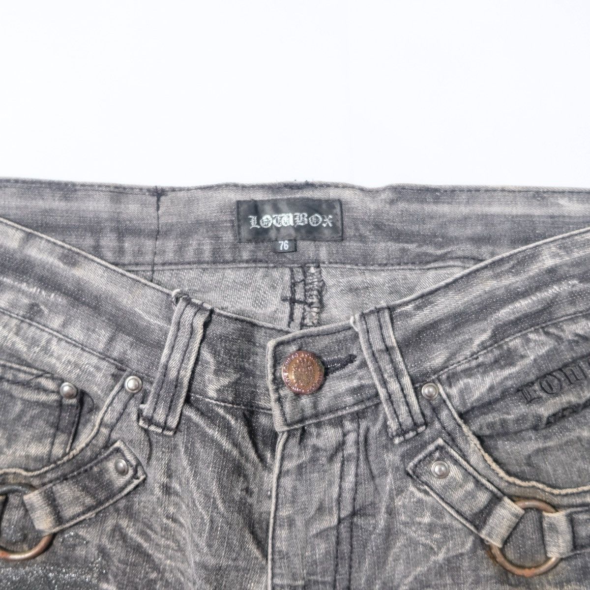 LOWBOX 2000’s Lowbox premium distressed flared jeans (japan) Size US 30 / EU 46 - 7 Thumbnail