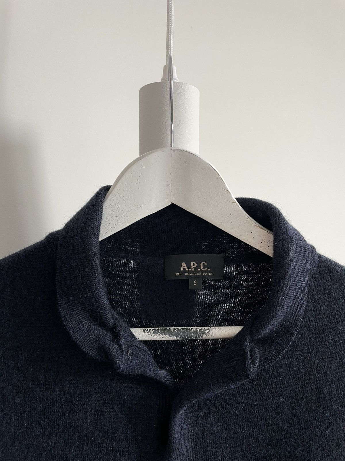 A.P.C. A.P.C. Rue Madame Paris Sweater Laine Wool Dark Blue Size US S / EU 44-46 / 1 - 4 Thumbnail