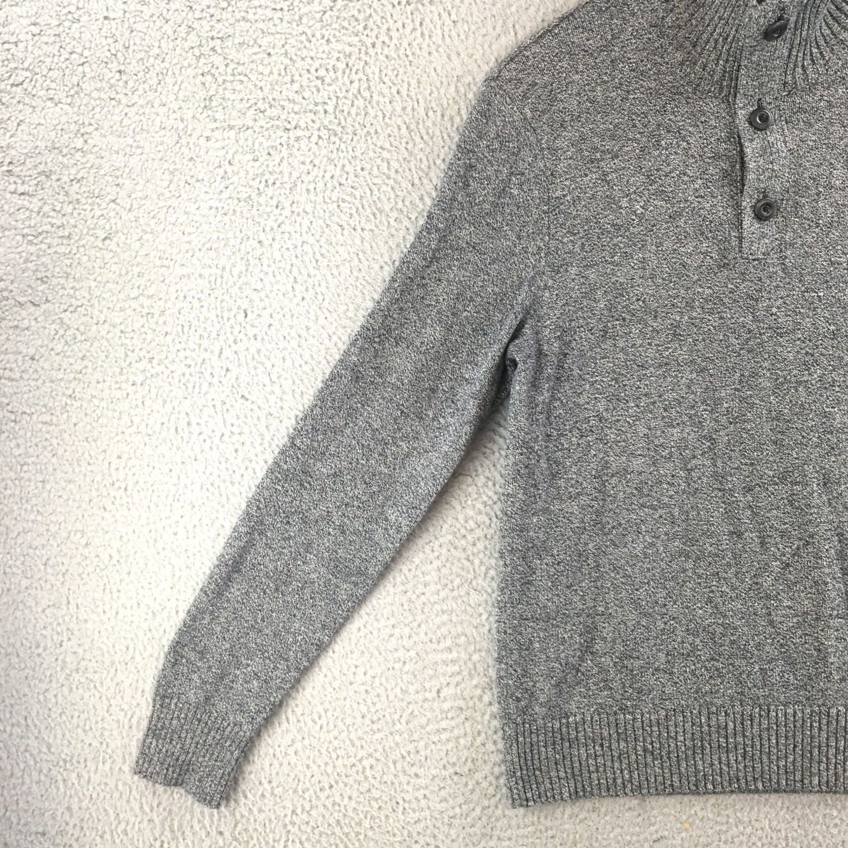 American Eagle Outfitters American Eagle Outfitters Sweaters Mens M Gray Cotton Mock Neck Long Sleeves Pullover Size US M / EU 48-50 / 2 - 4 Thumbnail