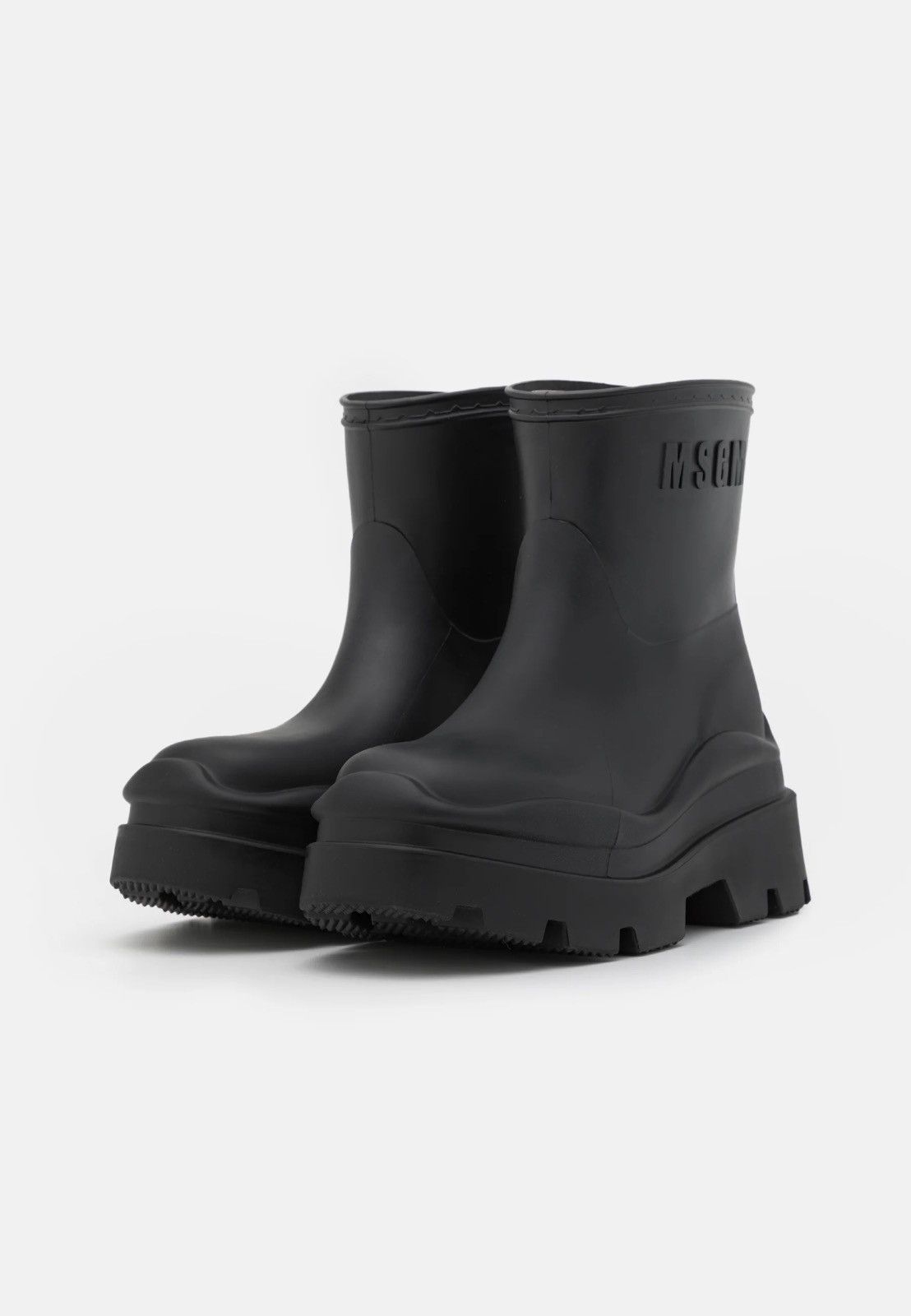 MSGM !DS! SS23 MSGM Scarpa Black Rubber Boots Size US 11 / EU 44 - 2 Thumbnail