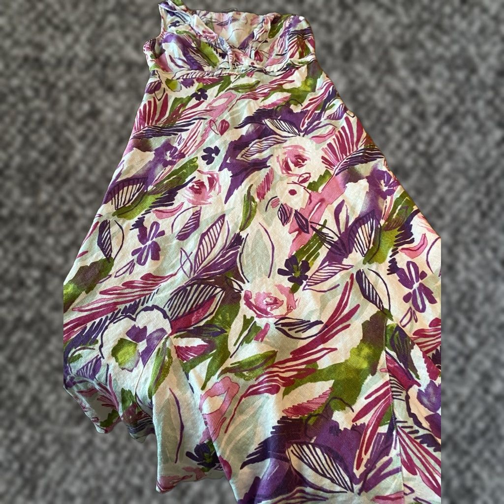 formal long floral dresses Andrea & Leo A1420 Long Floral Printed A Line Formal Prom Dress main image 0