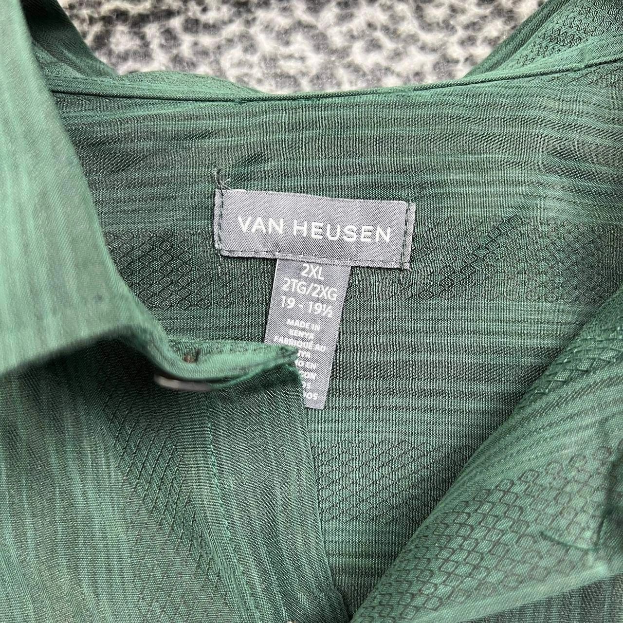 Van Heusen Van Heusen Shirt Men Striped Button Up Short Sleeve 2XL Size US XXL / EU 58 / 5 - 3 Thumbnail