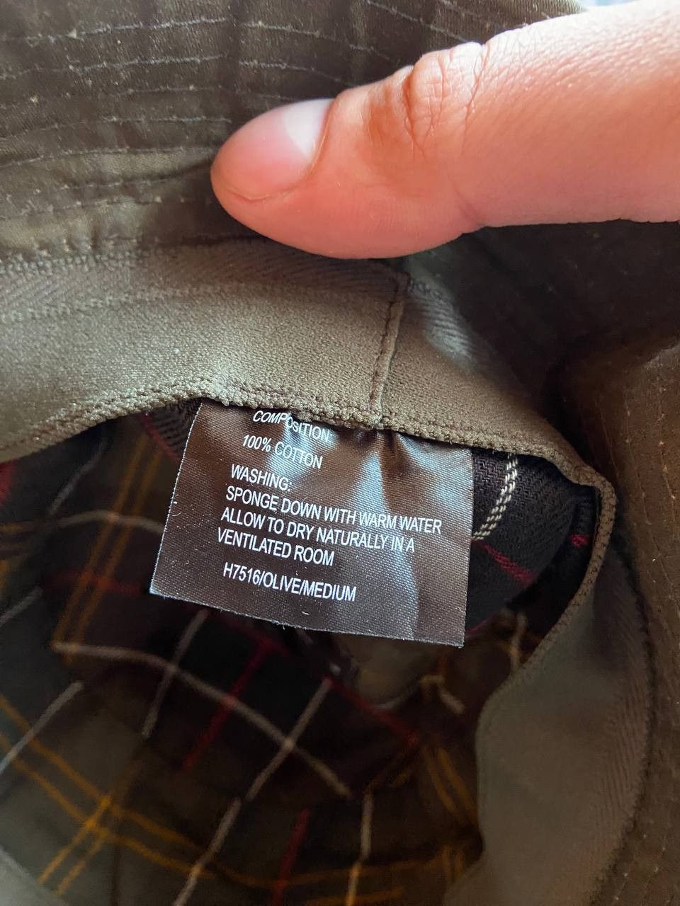 Barbour Vintage Barbour waxed cap hat Size 32 - 7 Thumbnail