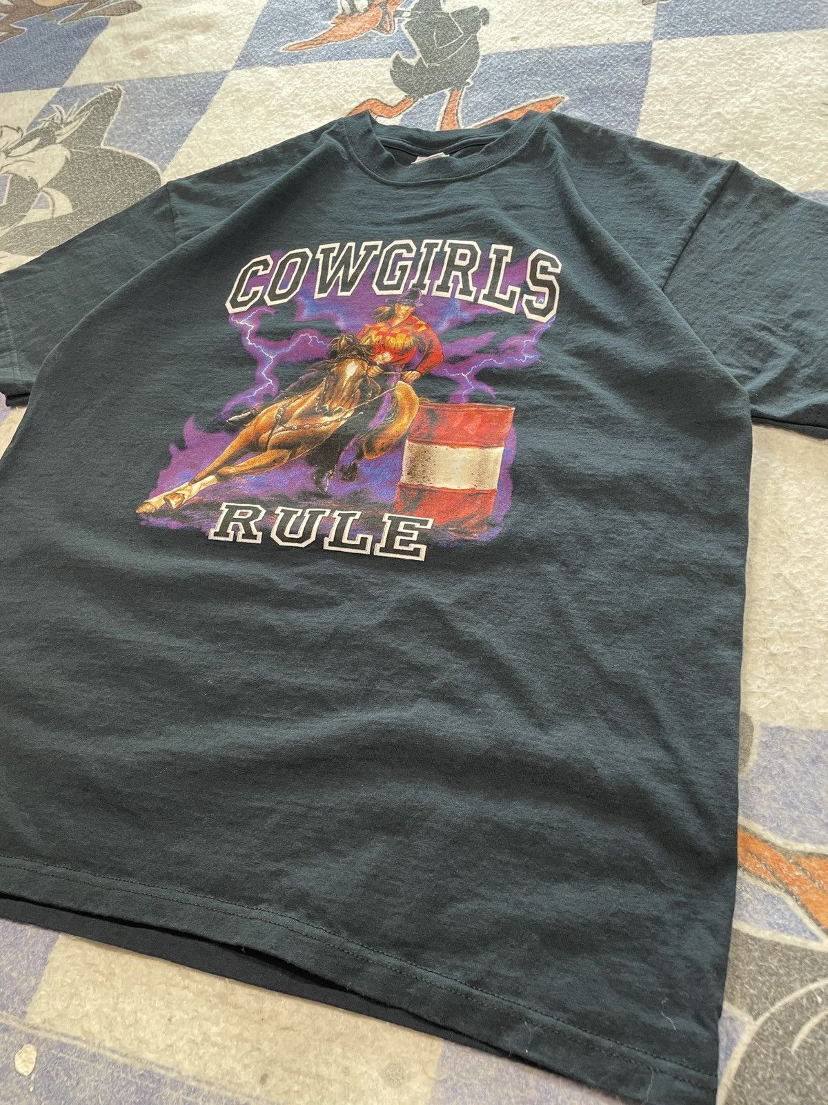 Vintage Cowgirls rule thunder tee Size US L / EU 52-54 / 3 - 2 Thumbnail