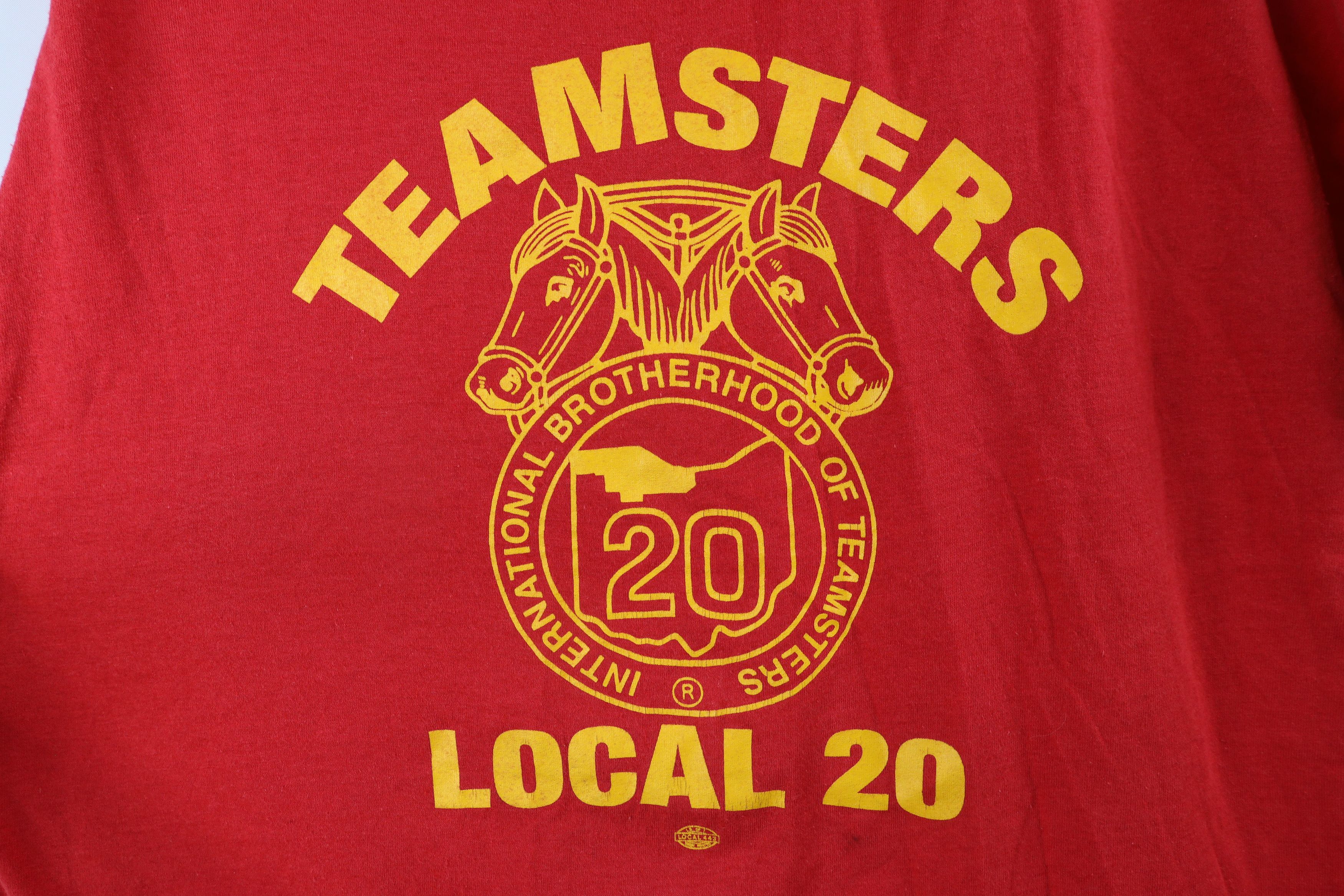 Vintage Vintage 90s 60th Anniversary Teamsters Local 20 T-Shirt USA Size US XXL / EU 58 / 5 - 4 Thumbnail