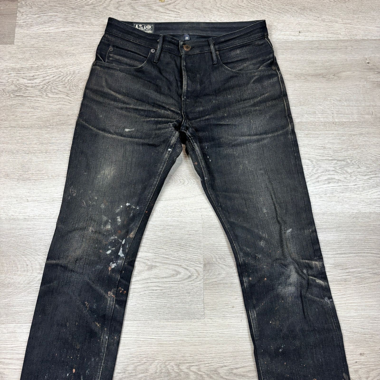 Freenote Cloth Freenote Cloth Avila Slim Fit Selvedge Denim Jeans 31x33.5 Size US 31 - 2 Thumbnail