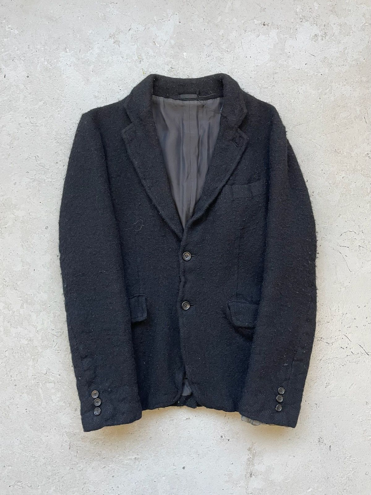 Comme des Garcons Homme Comme Des Garcons Homme AD2009 Wool Blazer Size US S / EU 44-46 / 1 - 1 Thumbnail