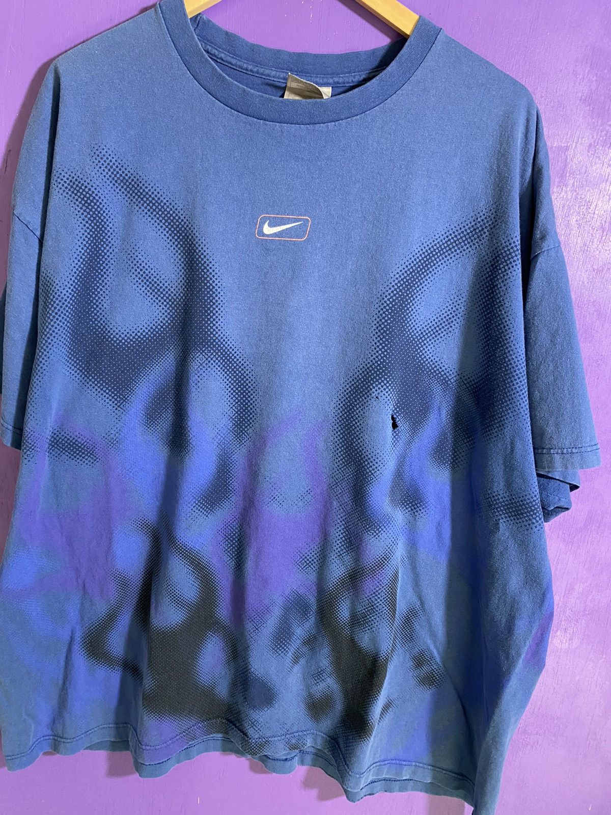 Nike × Vintage Vintage y2k Nike flames AOP faded t-shirt Size US XXL / EU 58 / 5 - 3 Thumbnail