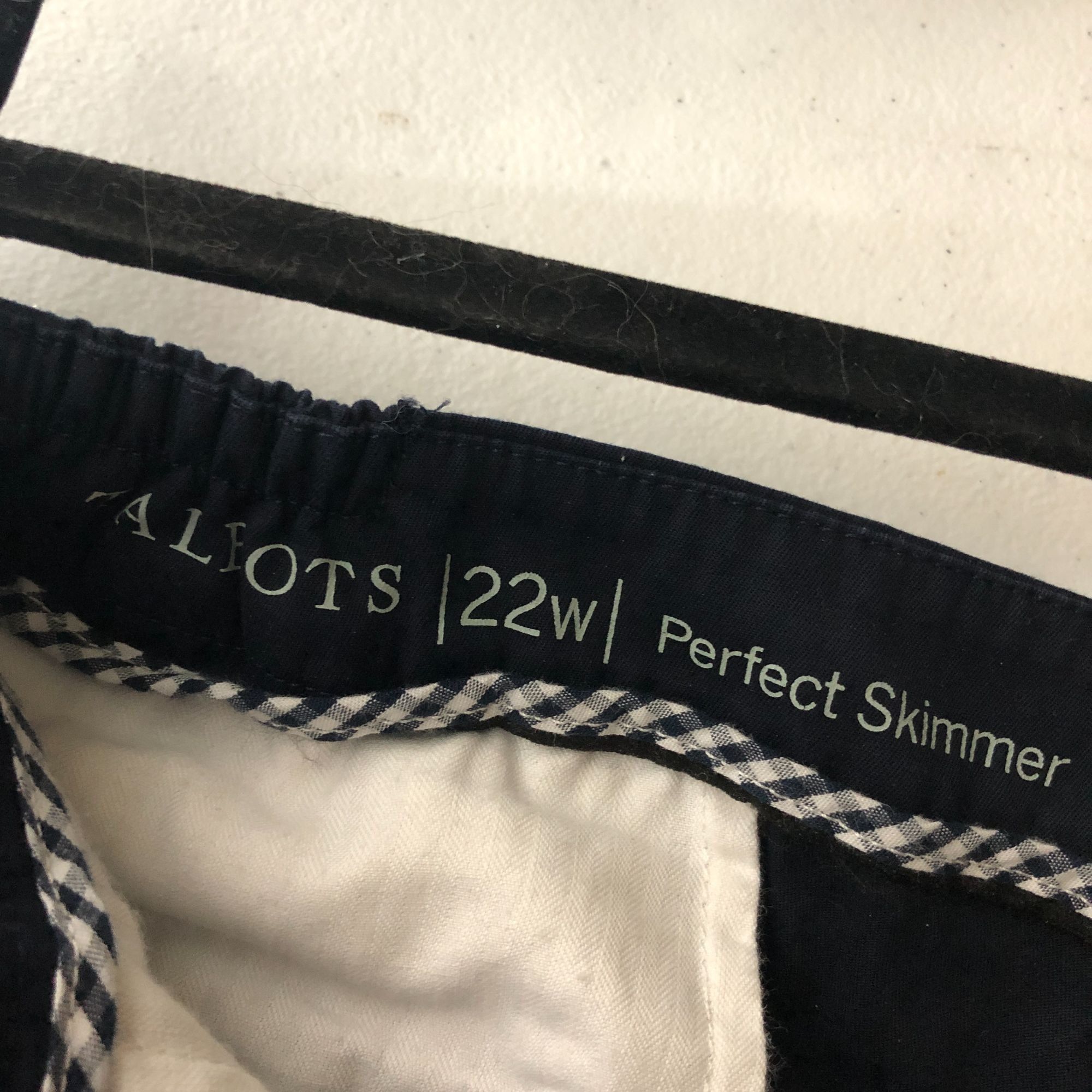 Talbots Talbots Womens Pants Perfect Skimmer Capri Cotton Khaki Stre Size 42" / US 20 - 5 Thumbnail