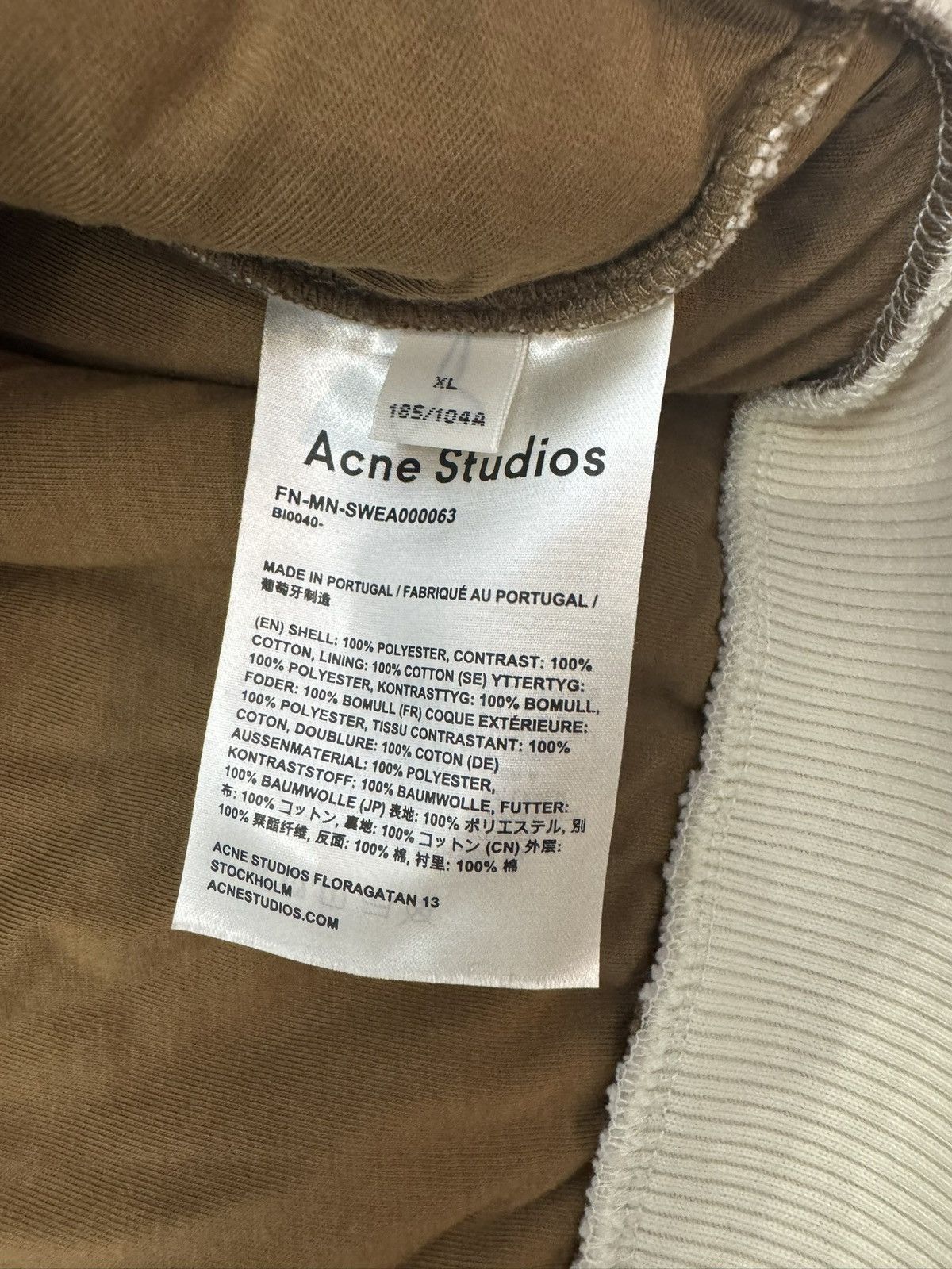 Acne Studios Acne Studios Faux-Shearling Sweatshirt - Natural Size US XL / EU 56 / 4 - 8 Thumbnail