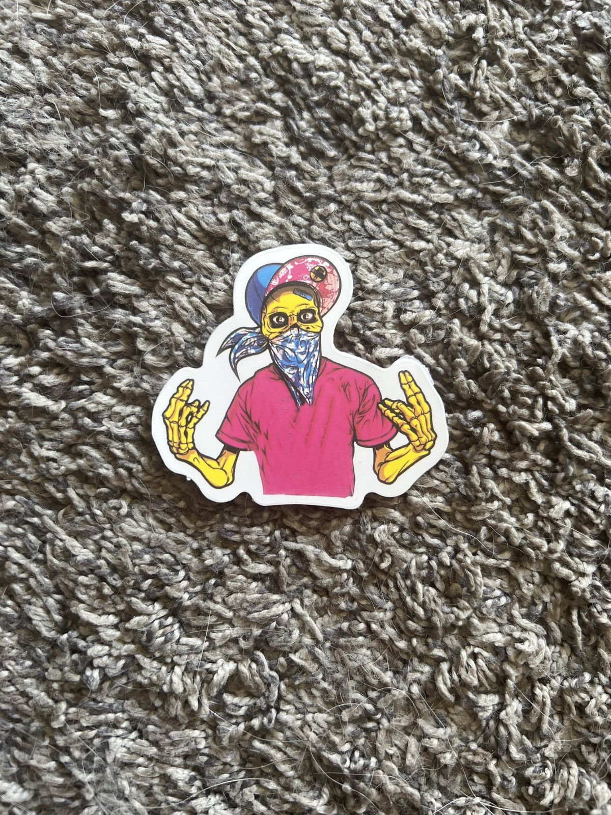 Hypebeast Gangsta Skeleton Sticker Size ONE SIZE - 1 Thumbnail
