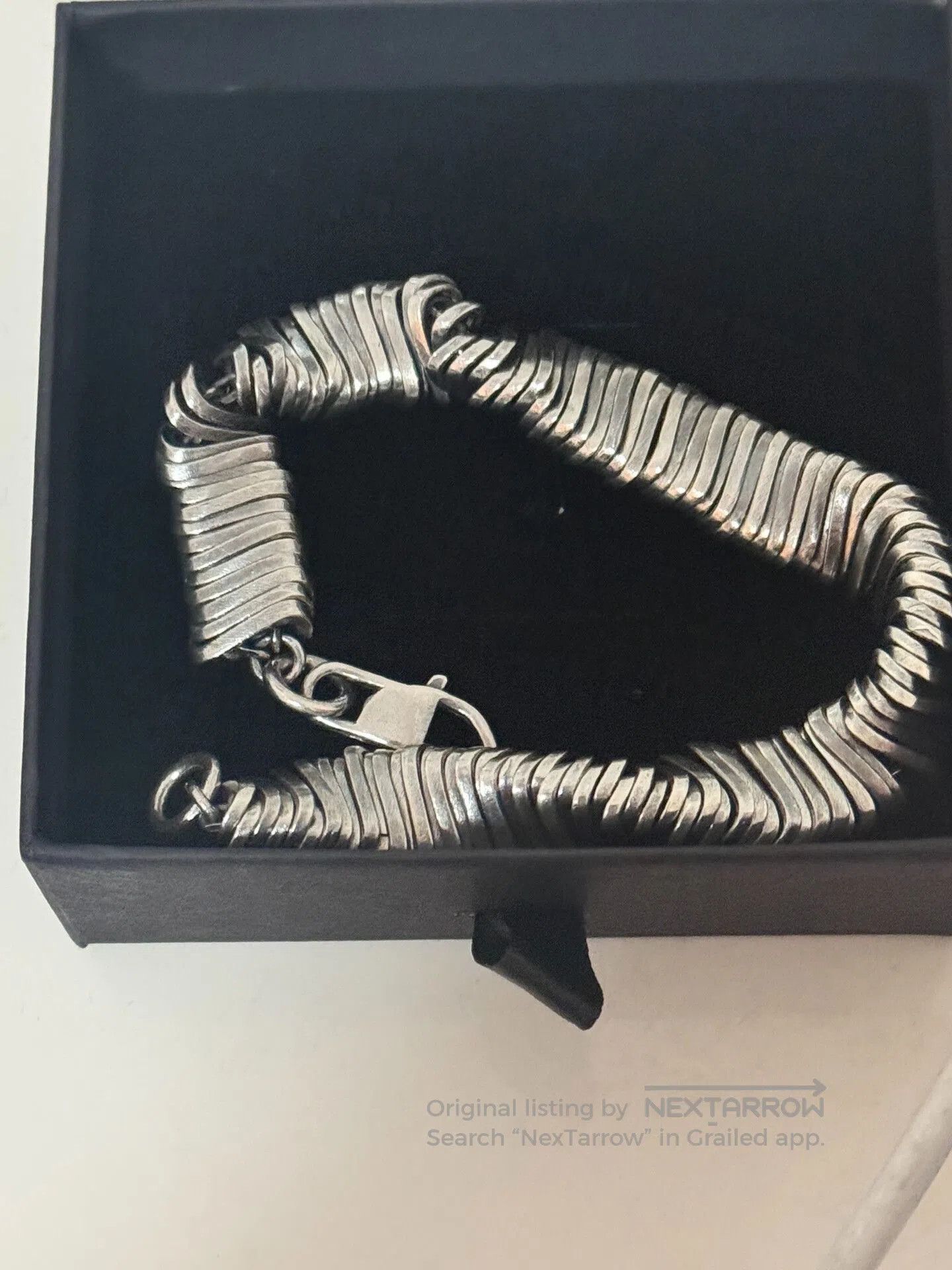 Vintage Men's Vintage Silver Bracelet XL Size. Size ONE SIZE - 1 Thumbnail