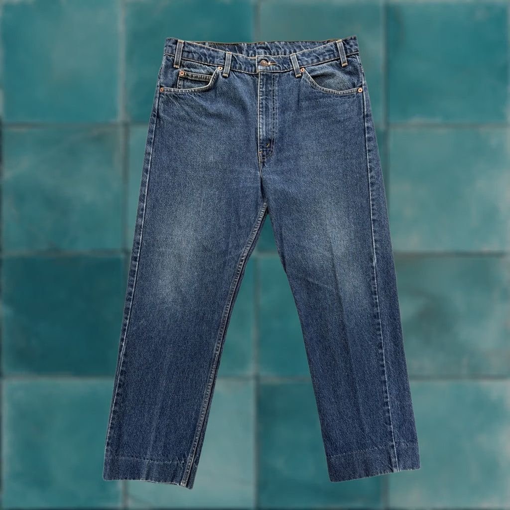 Levi's VINTAGE Levi's 505 Jeans Mens 36x28 Blue Regular Straight Denim Orange Tab 1995 Size US 36 / EU 52 - 1 Thumbnail