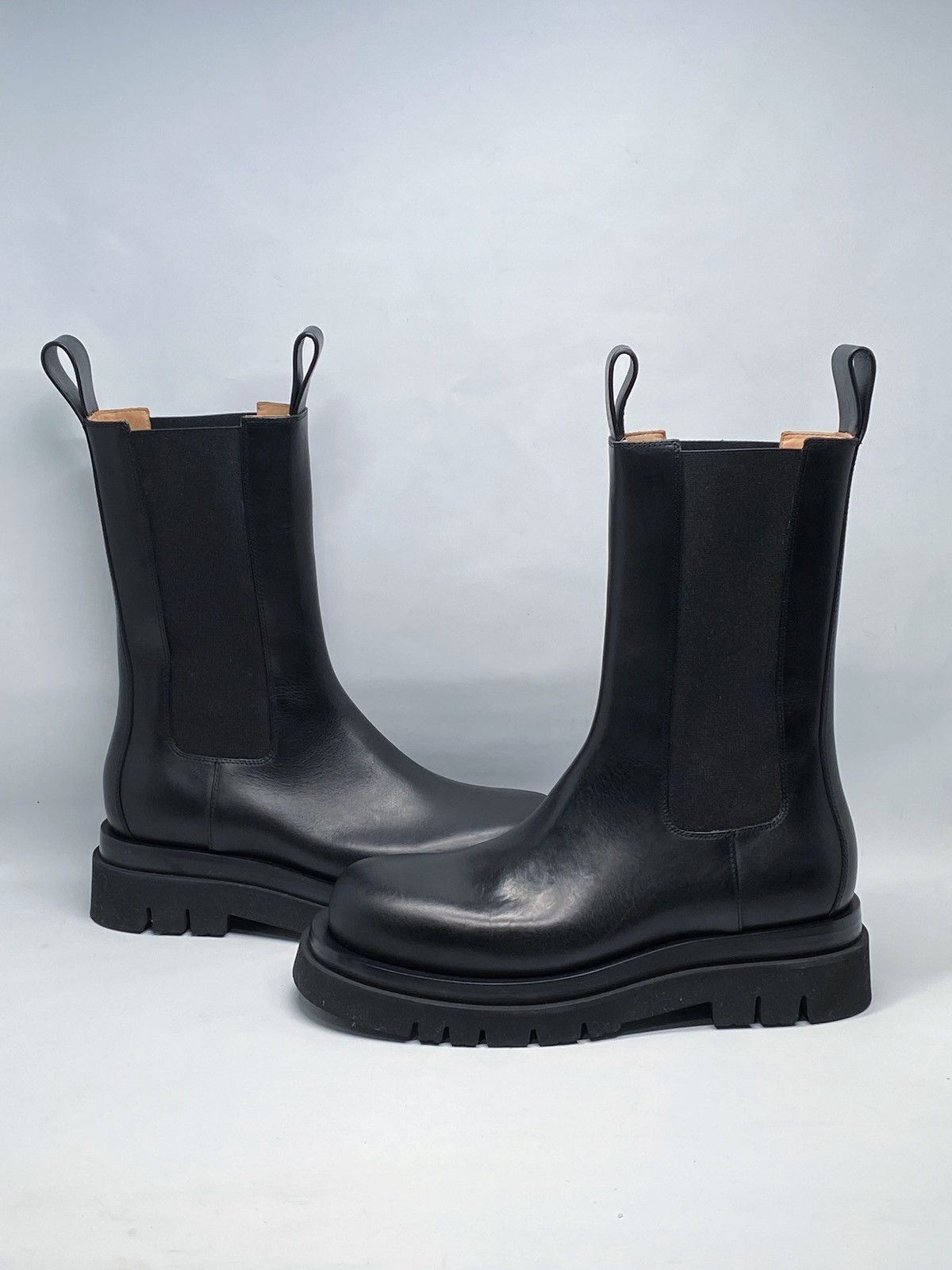 Bottega Veneta Bottega Veneta Lug Sole Leather Boots size 38.5 Size US 8.5 / IT 38.5 - 1 Thumbnail