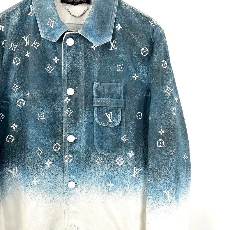 Louis Vuitton Louis Vuitton Blue and white starry sky gradient aged print Size US S / EU 44-46 / 1 - 4 Thumbnail