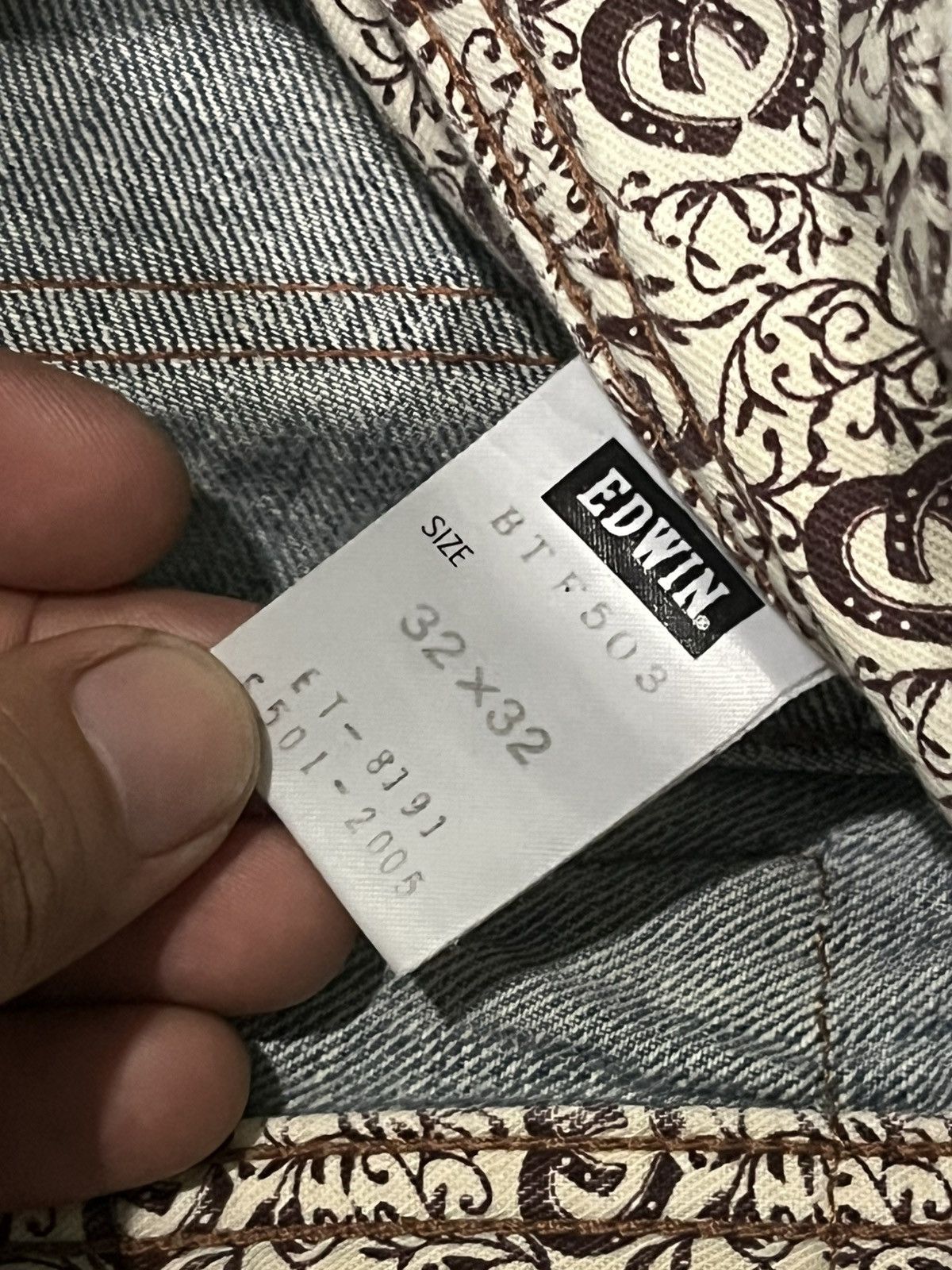Edwin Vintage Japanese Brand Edwin Blue Way Distressed Loose Jeans Size US 32 / EU 48 - 18 Thumbnail