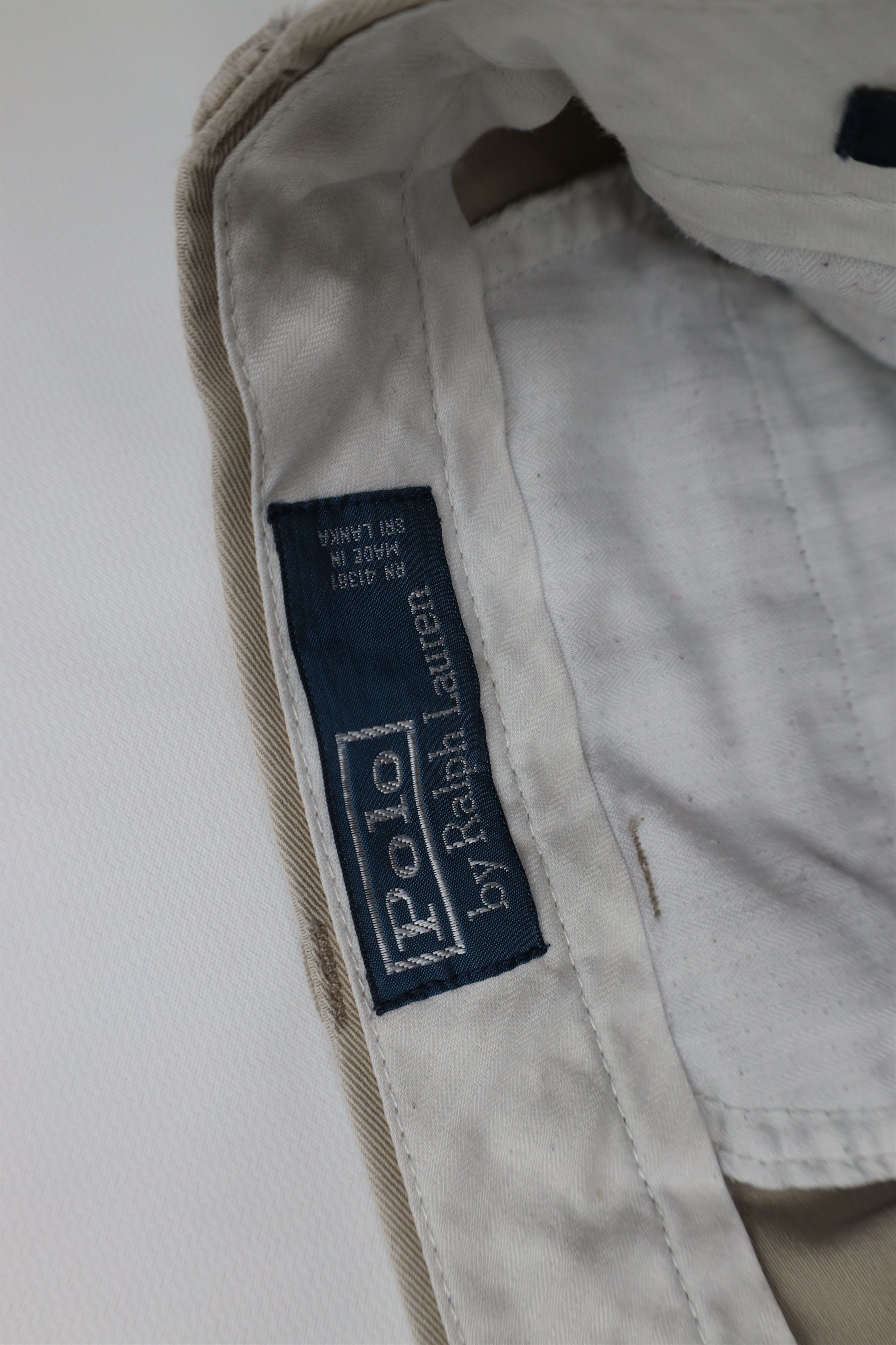Ralph Lauren Vintage 90s Ralph Lauren Wide Leg Chino Pants Beige Cotton Size US 38 / EU 54 - 10 Thumbnail