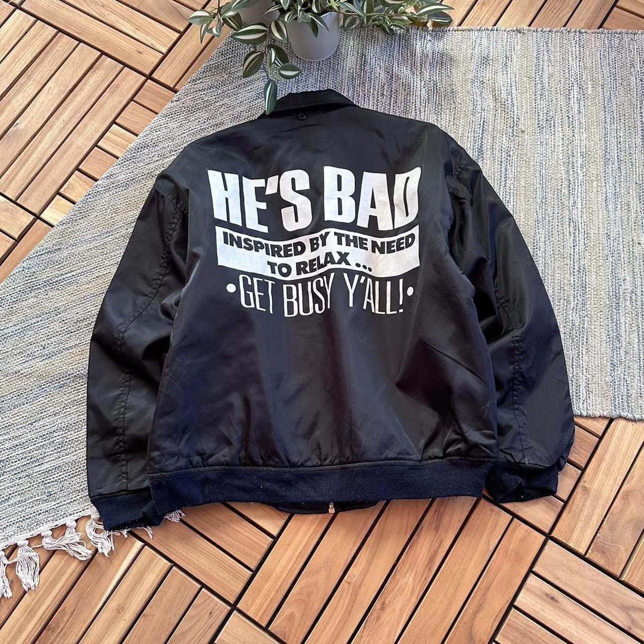 Vintage Y2K HUMOR Ma1 Intermediate Bomber Jacket