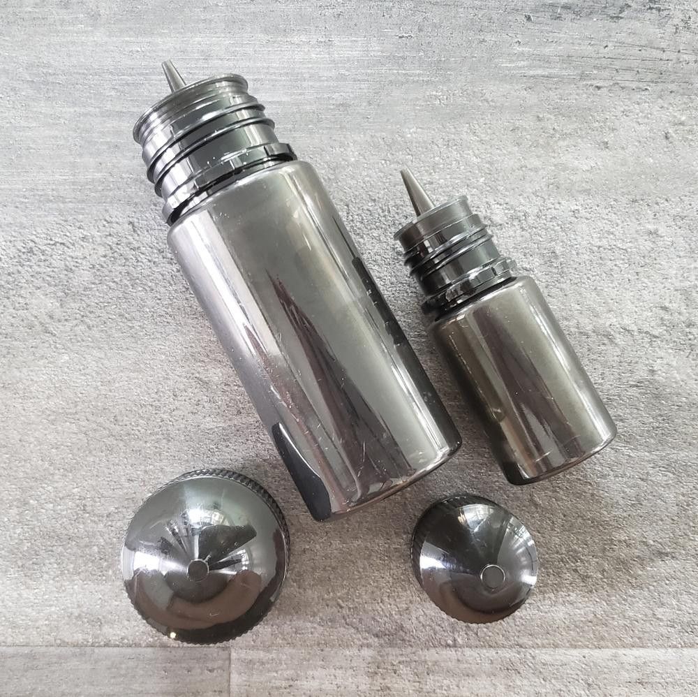 Designer Black Plastic Dropper Bottle 2 Bundle Size ONE SIZE - 2 Thumbnail