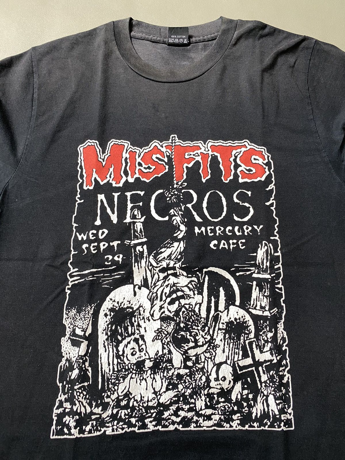 Band Tees × Misfits × Vintage Vintage Misfits Necros Flyer Pushead Tshirt Size US M / EU 48-50 / 2 - 2 Thumbnail