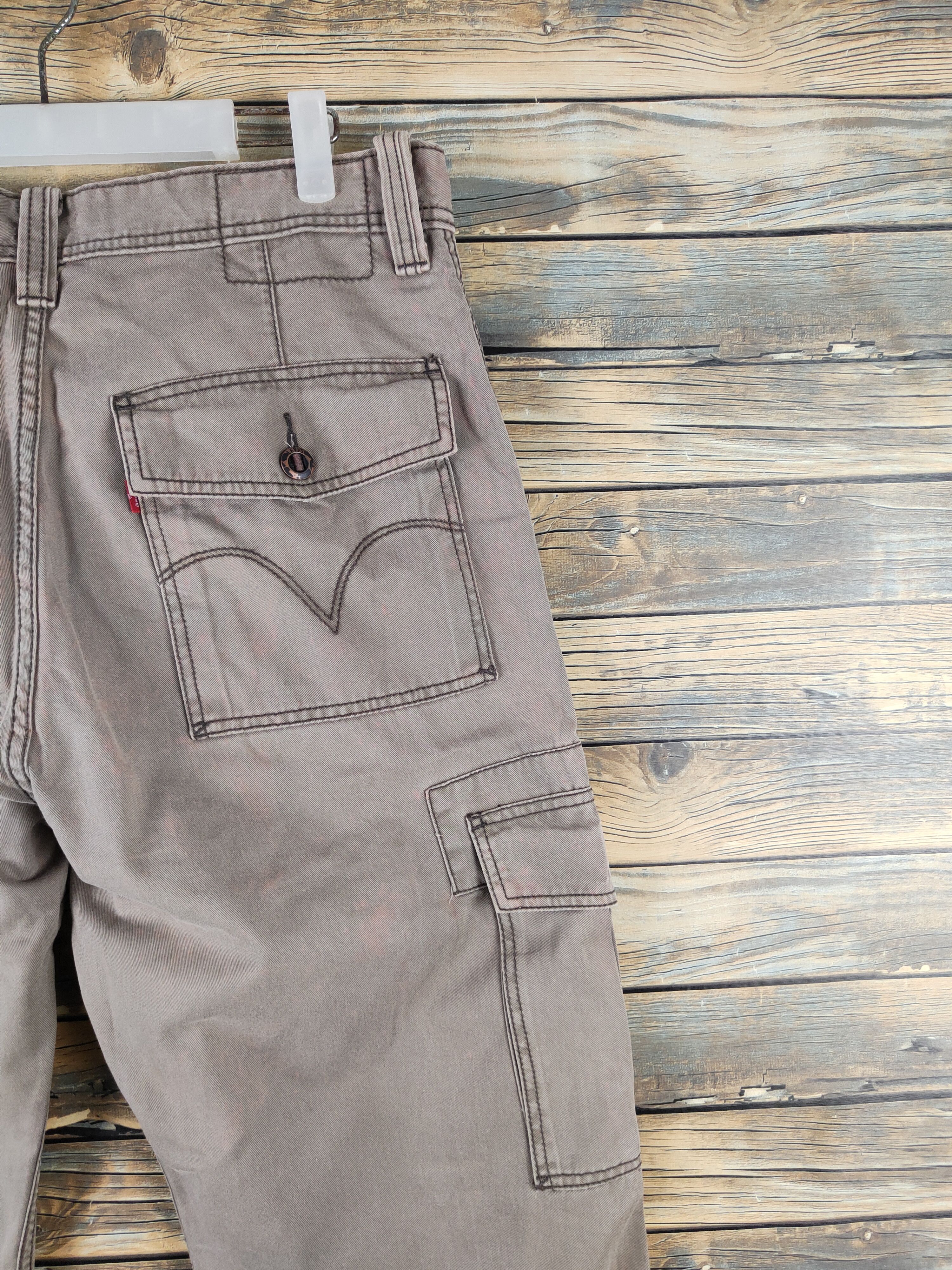Levi's DL Levi's Brown Faded Multipocket Tactical Cargo Pants #1325 Size US 34 / EU 50 - 12 Thumbnail