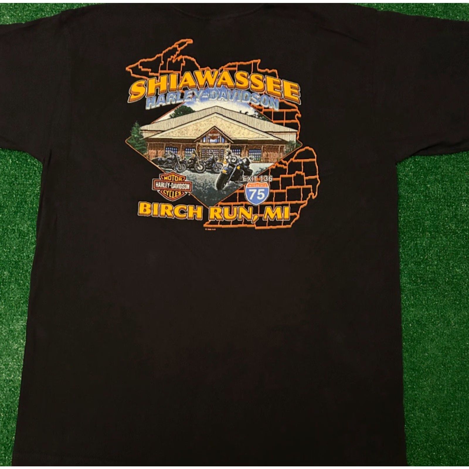 Harley Davidson VINTAGE Harley-Davidson T-Shirt Logo 2006 Michigan XL Black Men Short Sleeve Y2K 90s Biker Grunge Hip Hop Motorcycle Punk VTG Shirt Mens XL Size US XL / EU 56 / 4 - 2 Thumbnail