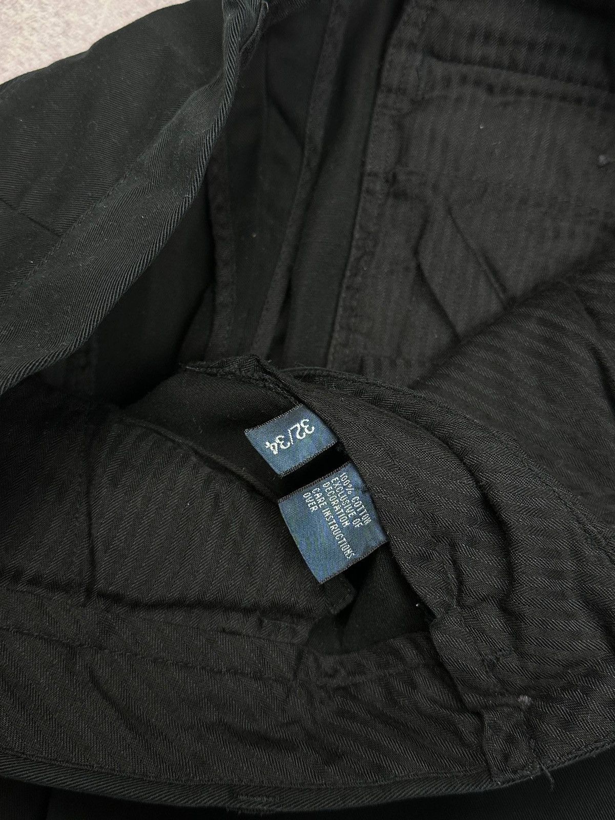 Polo Ralph Lauren Vintage Polo Ralph Lauren Black Chino Pants Y2K Rare 32x34 Size US 32 / EU 48 - 6 Thumbnail