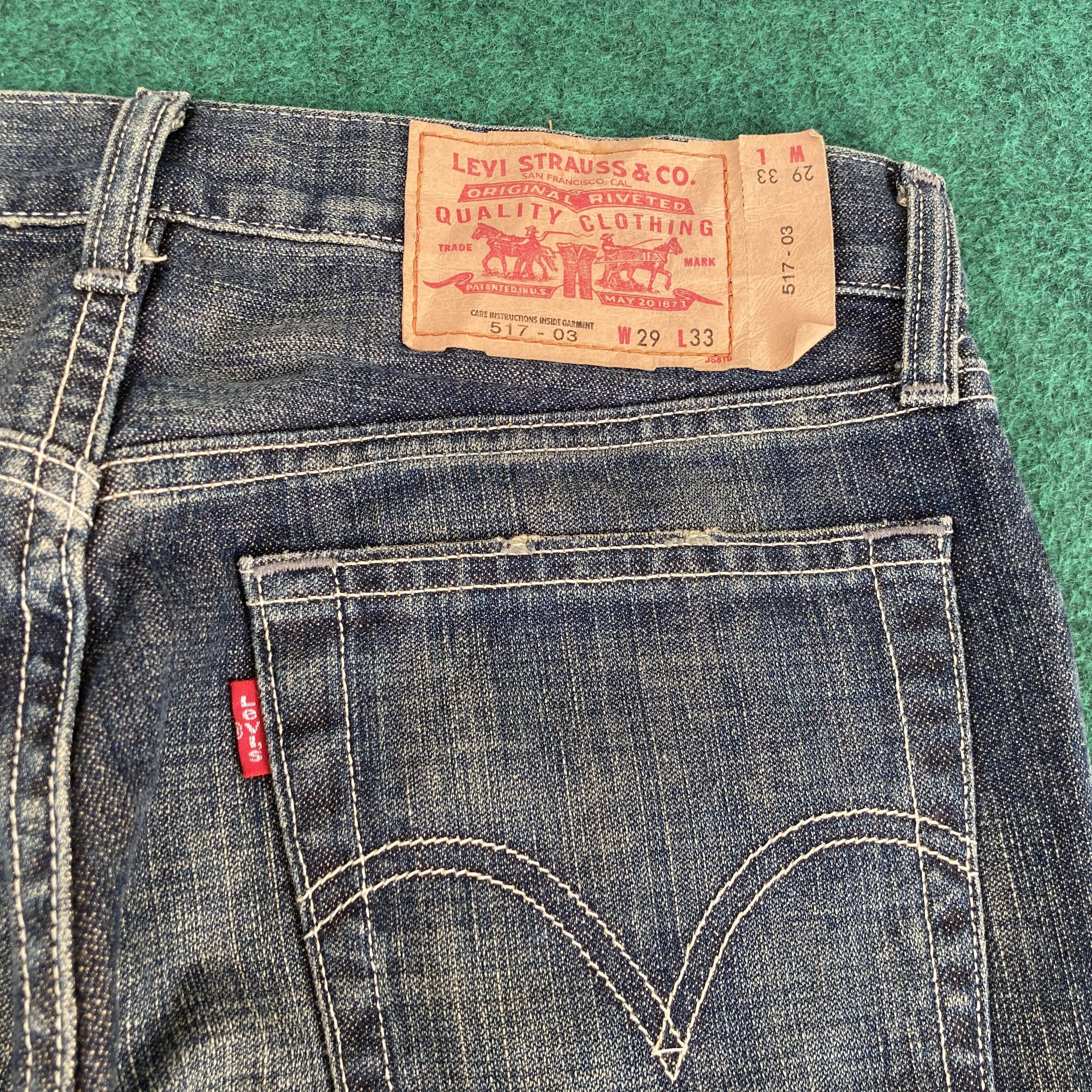 Levi's 29x33.5 Vtg Levis 517 Denim Flared Bootcut Sz 29 Faded Jeans Size US 29 - 14 Thumbnail
