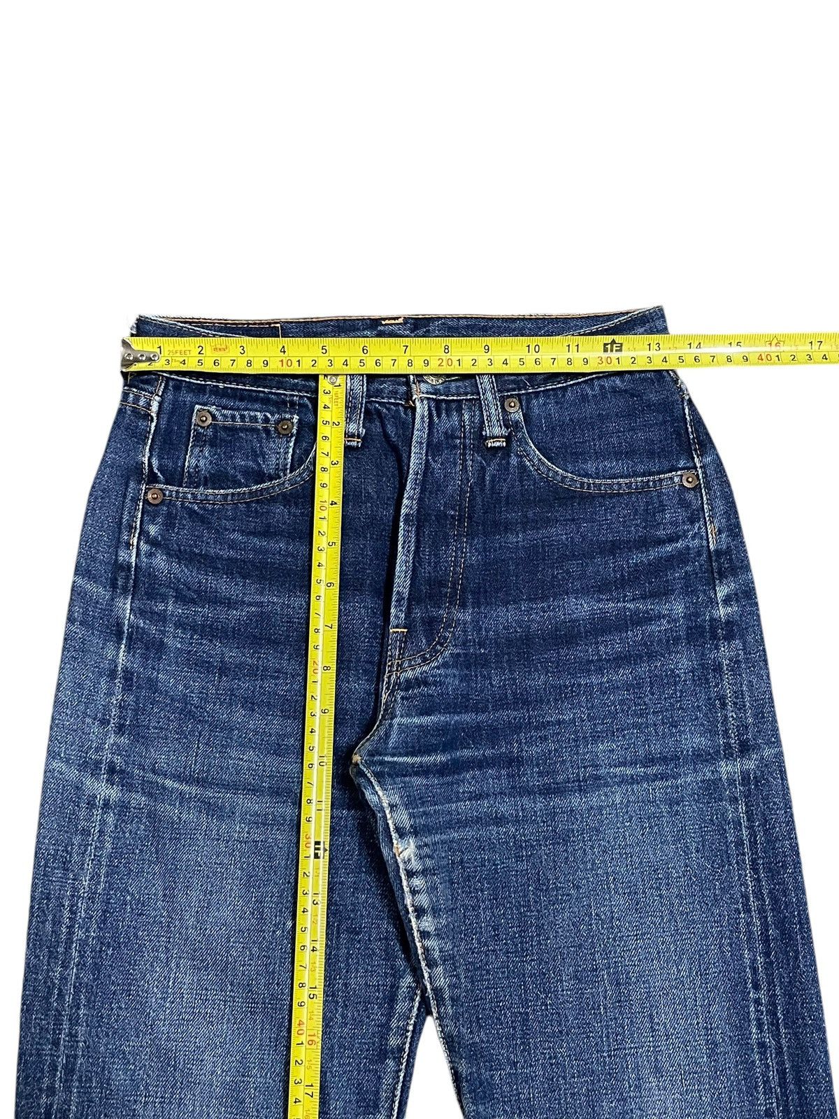 Denime Vintage Denime Japan Selvedge Button Fly Blue Wash Jeans Size US 27 - 19 Thumbnail