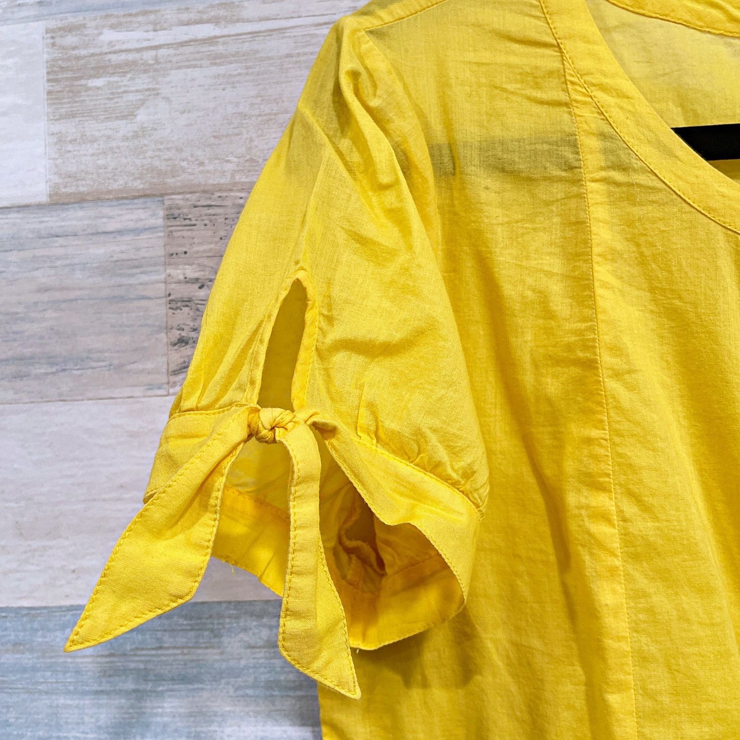 J.Crew J CREW Embroidered Peplum Top Yellow Womens 4 Size S / US 4 / IT 40 - 3 Thumbnail
