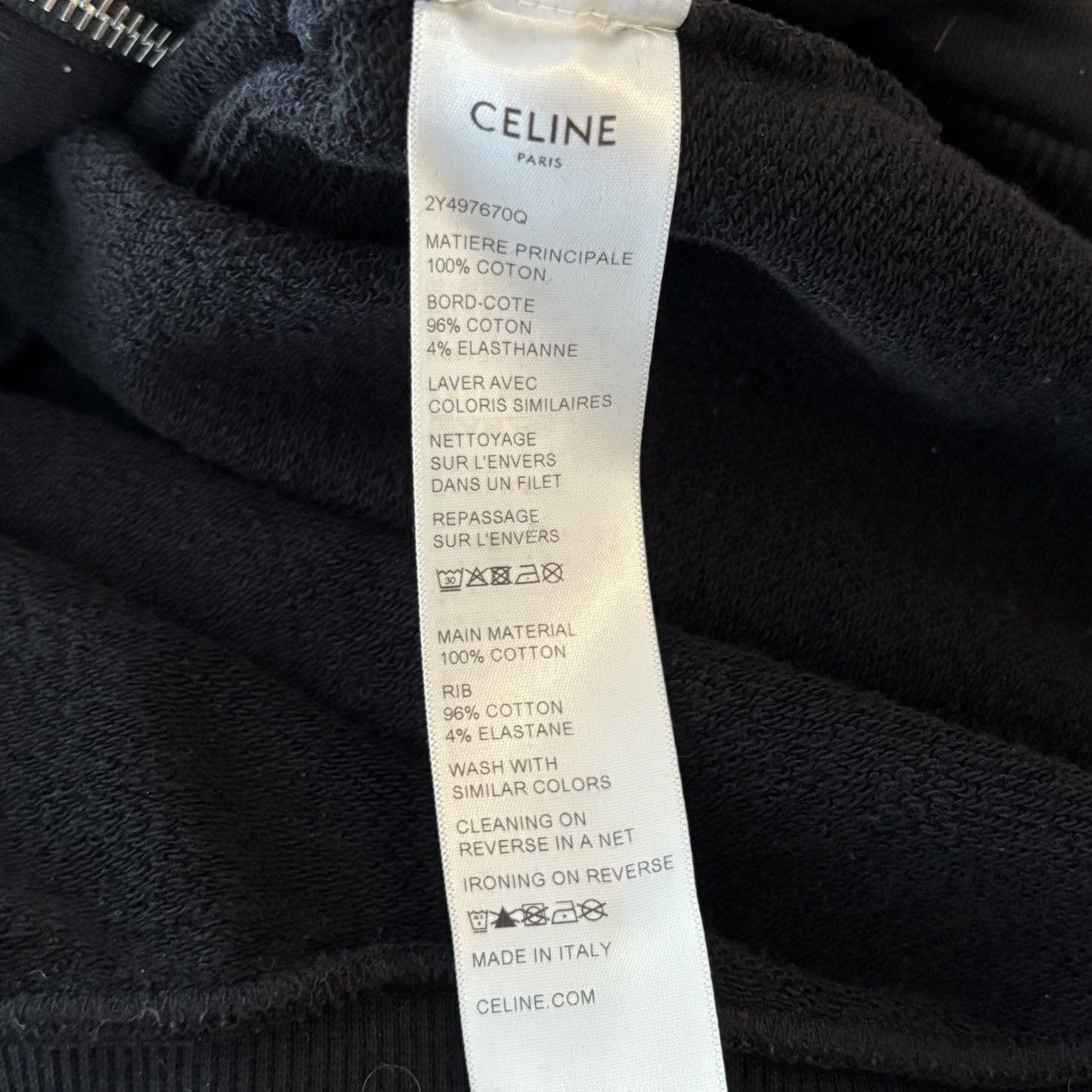 Celine Celine Hood Logo Zip Up Size XL Size US XL / EU 56 / 4 - 5 Thumbnail