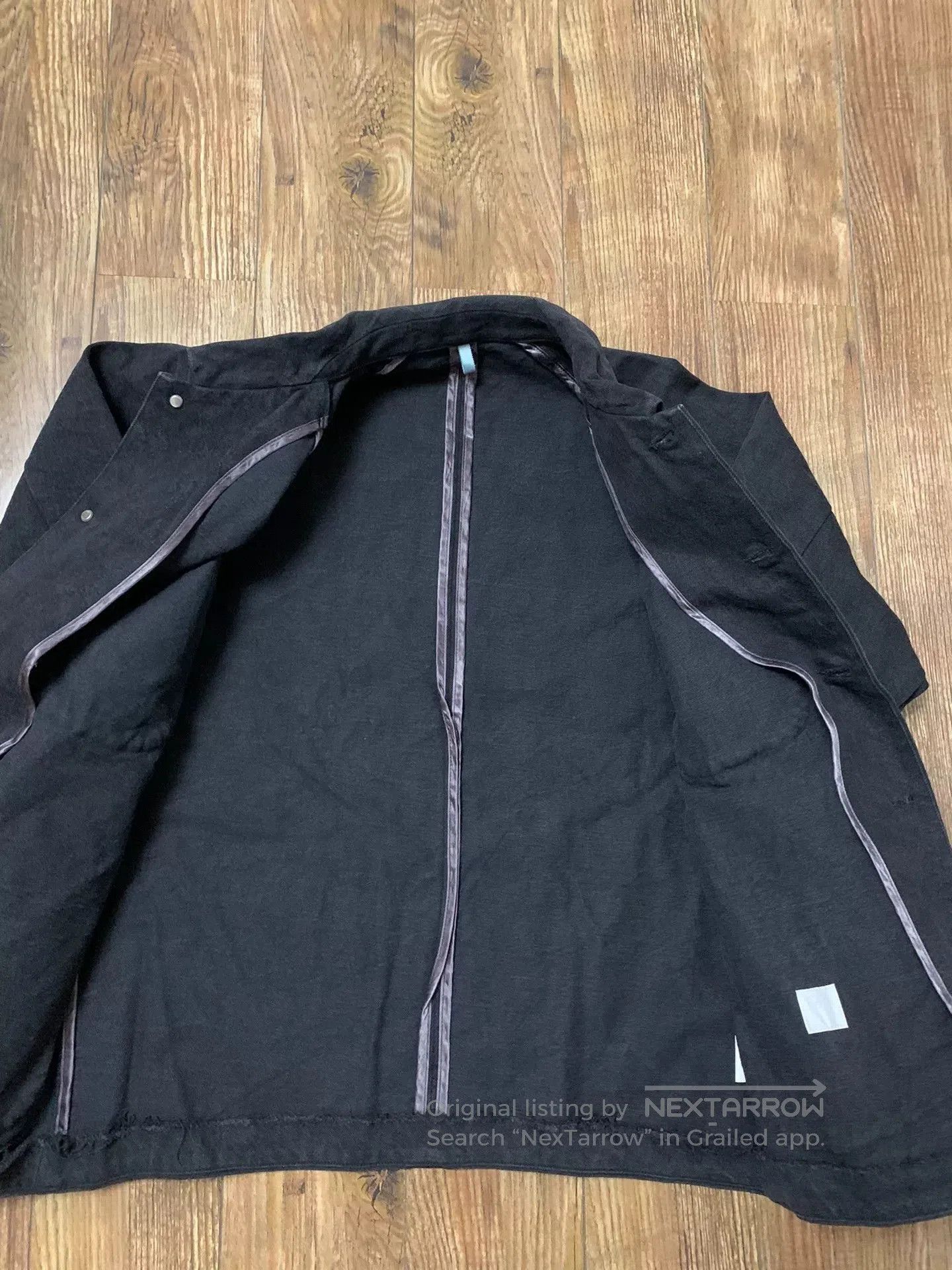 Japanese Brand FAW Japanese Black Denim Lapel Jacket. Size US M / EU 48-50 / 2 - 4 Thumbnail