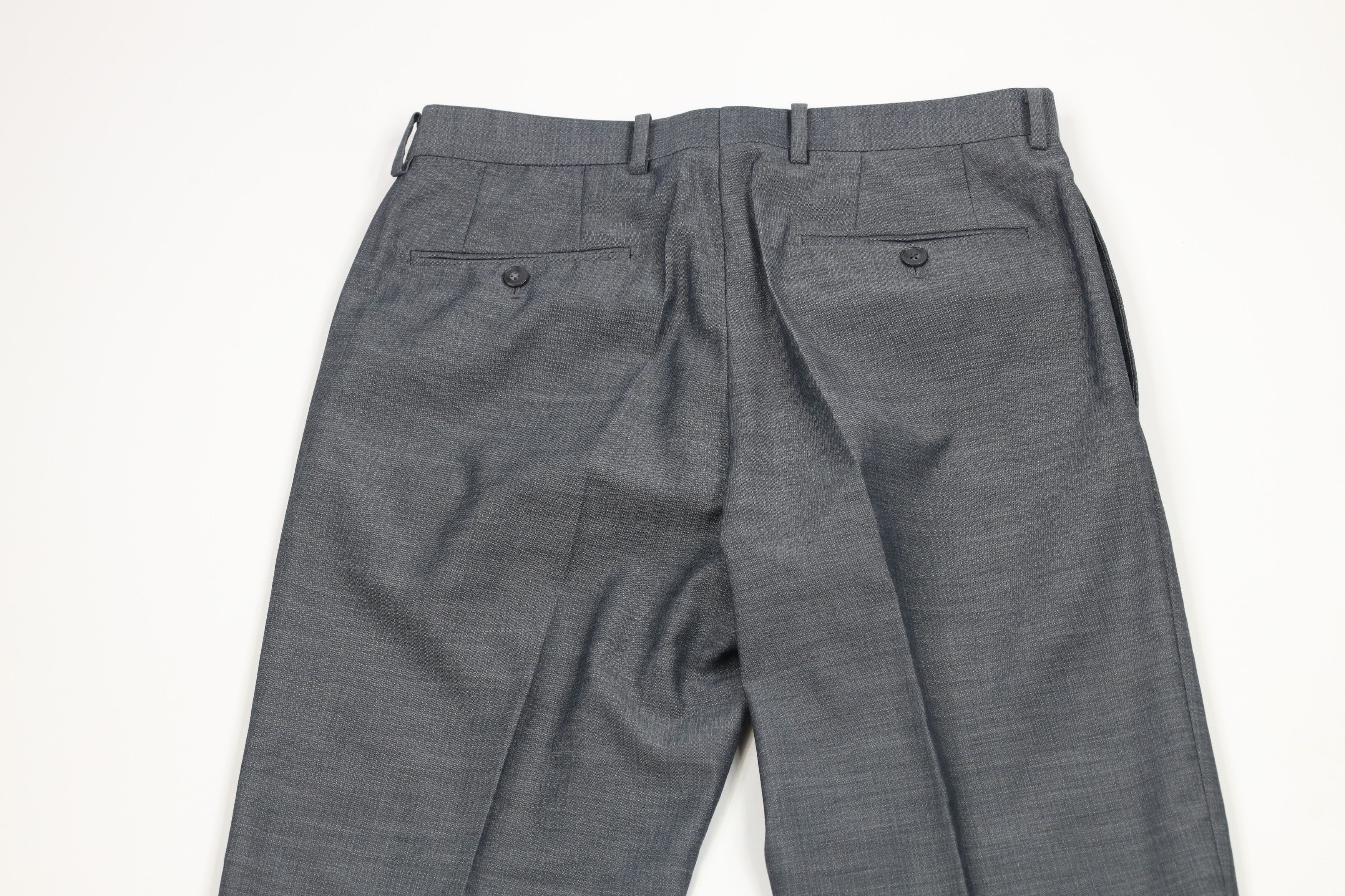 Calvin Klein Calvin Klein Slim Fit Linen Blend Chambray 2 Piece Suit Size 38S - 18 Thumbnail
