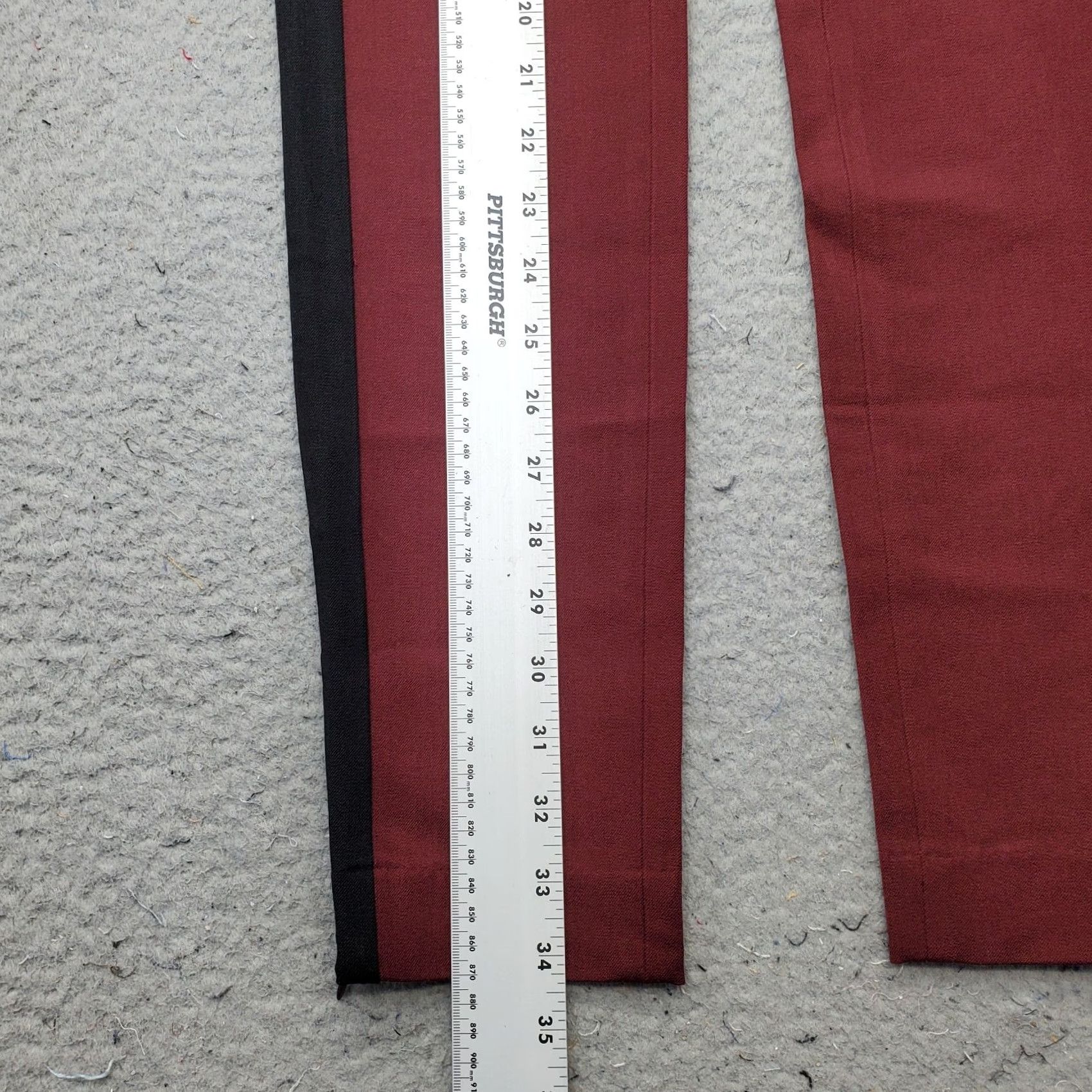 Banana Republic Banana Republic Womens 4P Burgundy Sloan Pants Stretch Skinny Ankle Zip Pockets Size 27" / US 4 / IT 40 - 3 Thumbnail