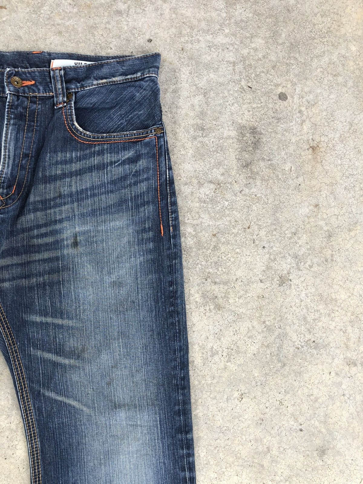 If Six Was Nine Japanese Edwin Flared Jeans Distressed Back Buckle Size US 34 / EU 50 - 5 Thumbnail