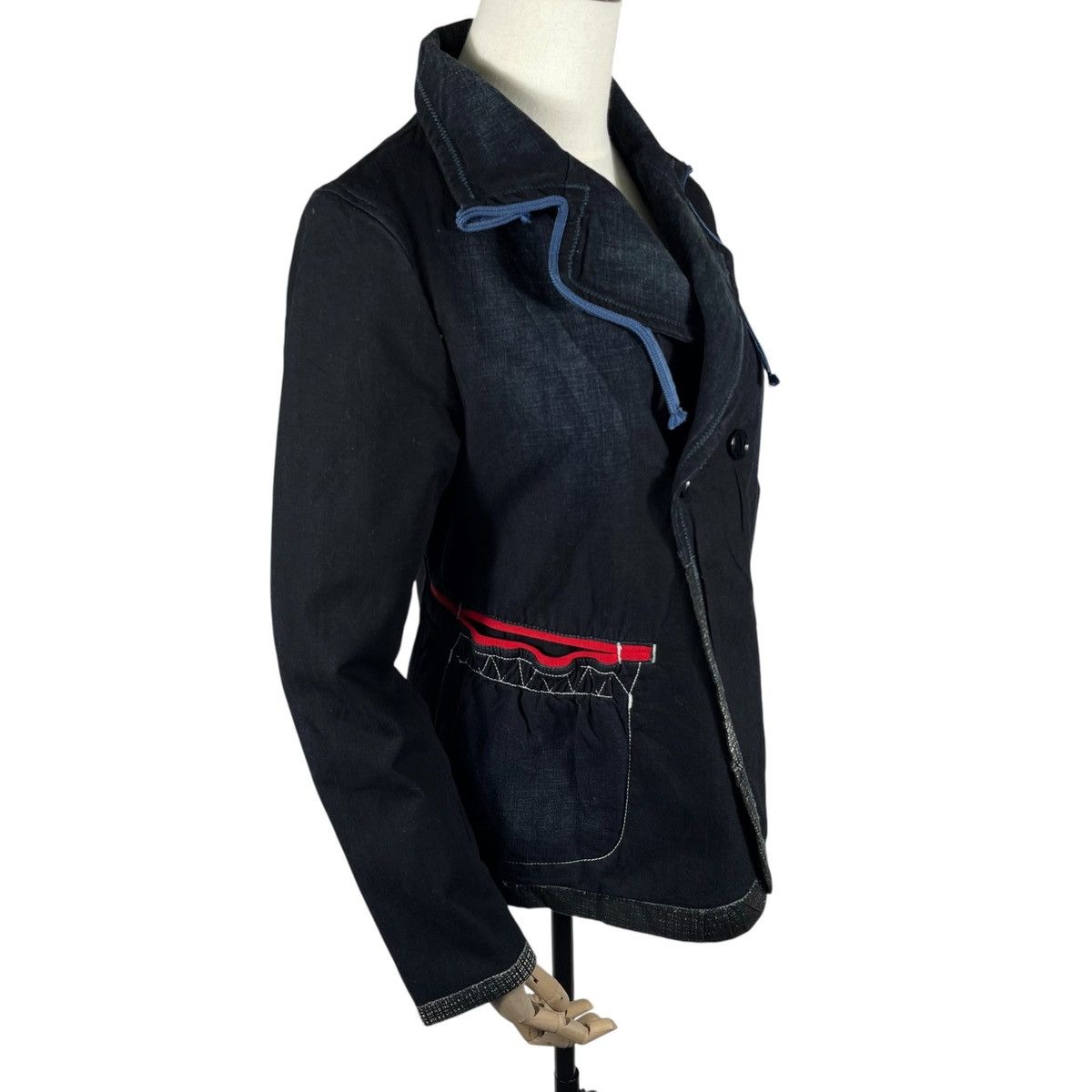Marithe + Francois Girbaud Marithe Francois Girbaud Denim Indigo Dye Jacket Size M / US 6-8 / IT 42-44 - 4 Thumbnail