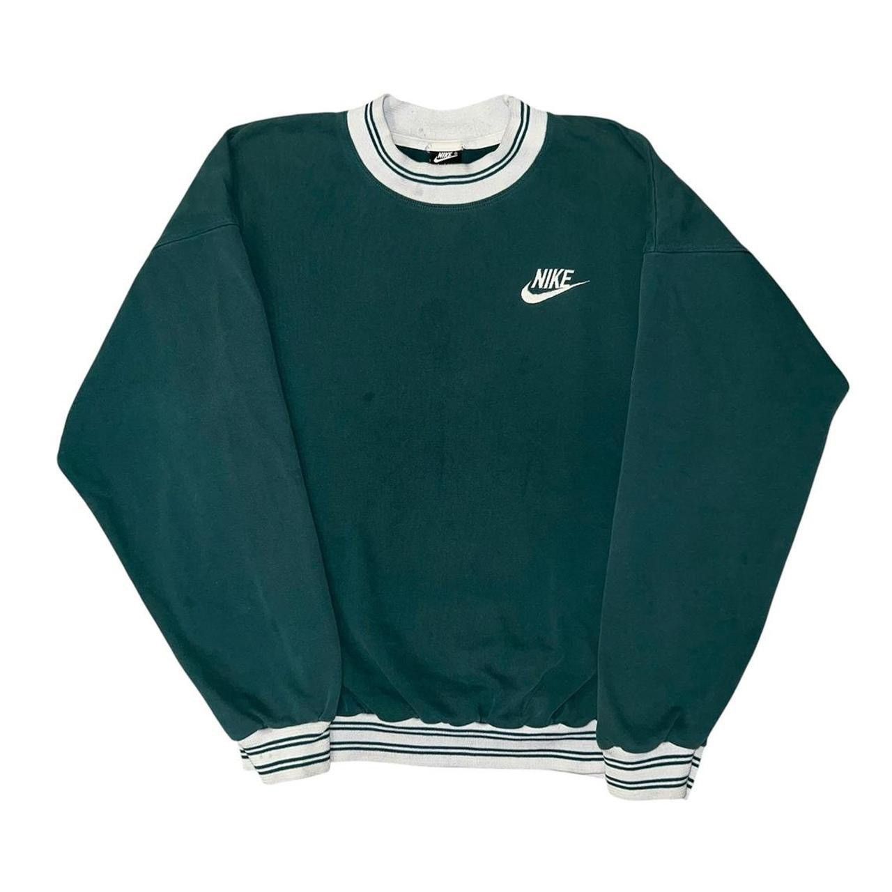 Exclusive Vintage Nike Green Mock Neck Sweatshirt
