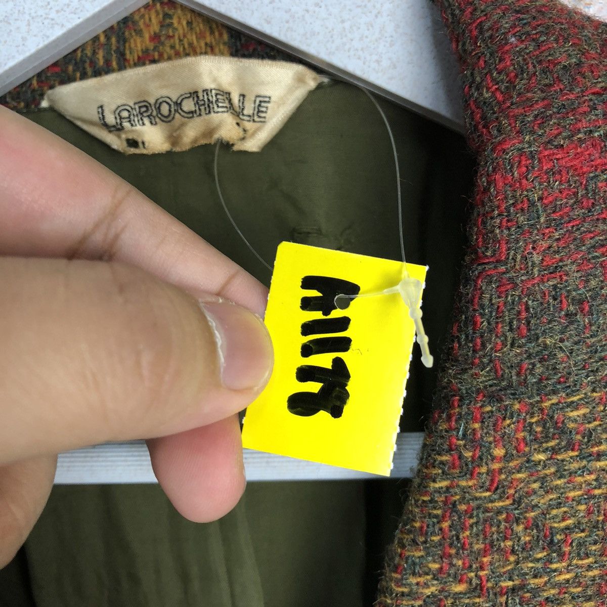 Japanese Brand Larochelle vintage Brown Tweed Blazer #A1178 Size US M / EU 48-50 / 2 - 10 Thumbnail